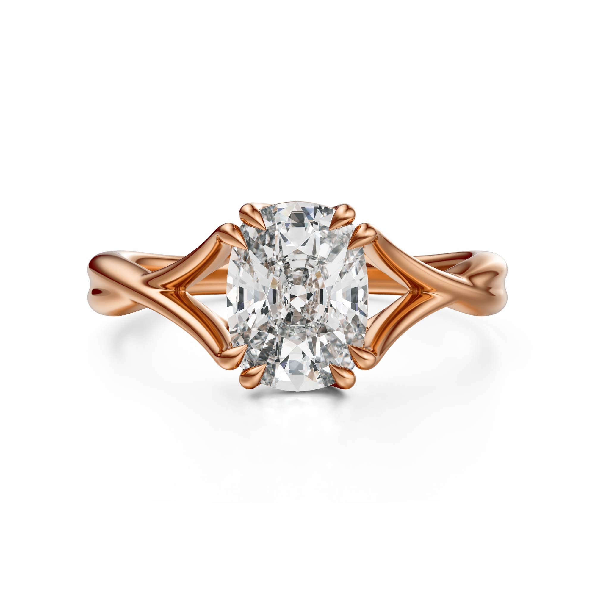 The Entwine Ring | Elongated Cushion - Lavender Creek Gems