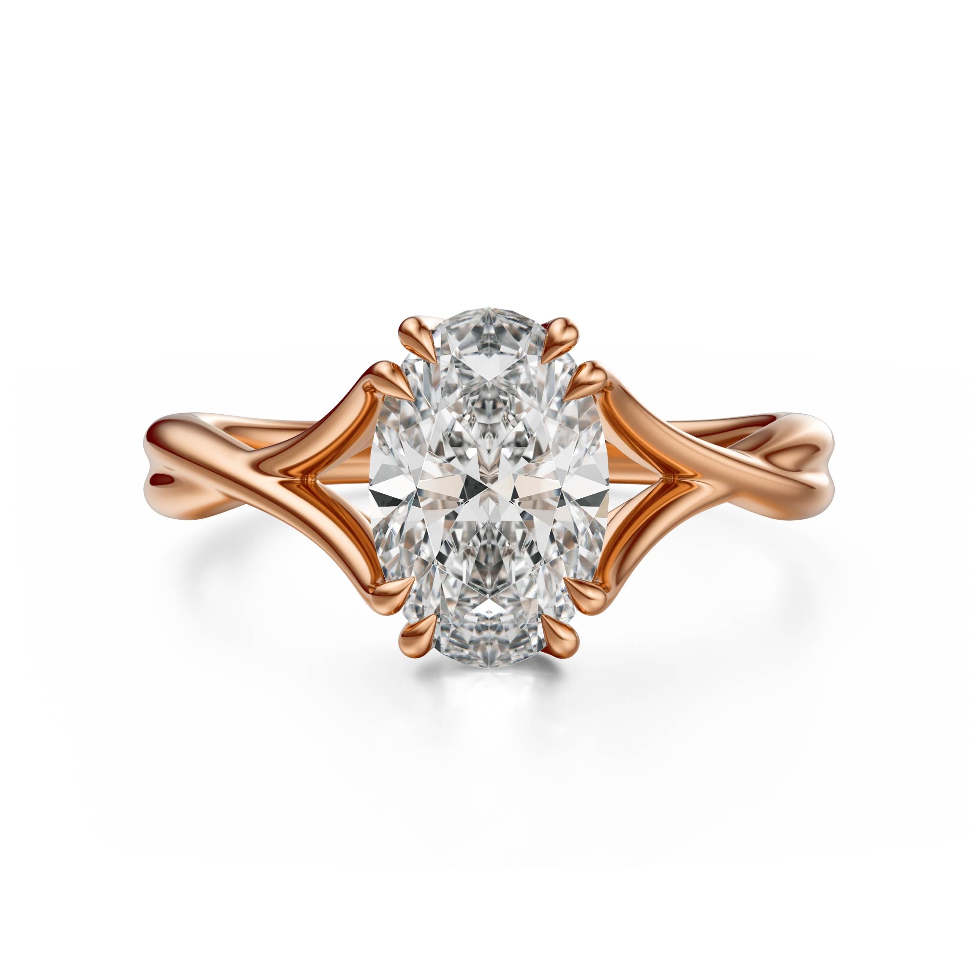 The Entwine Ring | Oval | Setting Only - Lavender Creek Gems