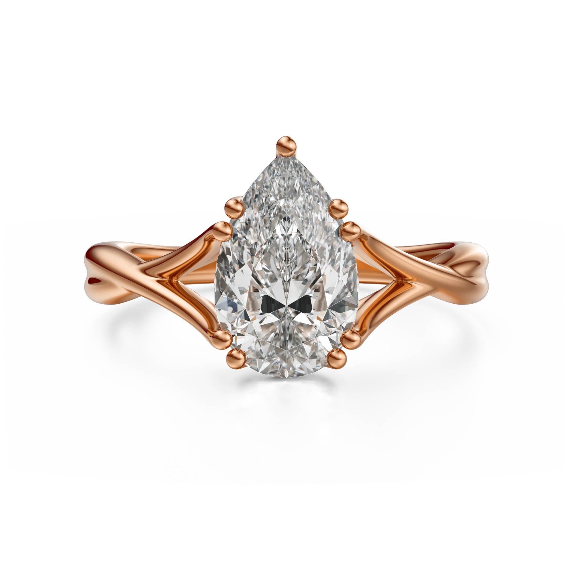 The Entwine Ring | Pear - Lavender Creek Gems