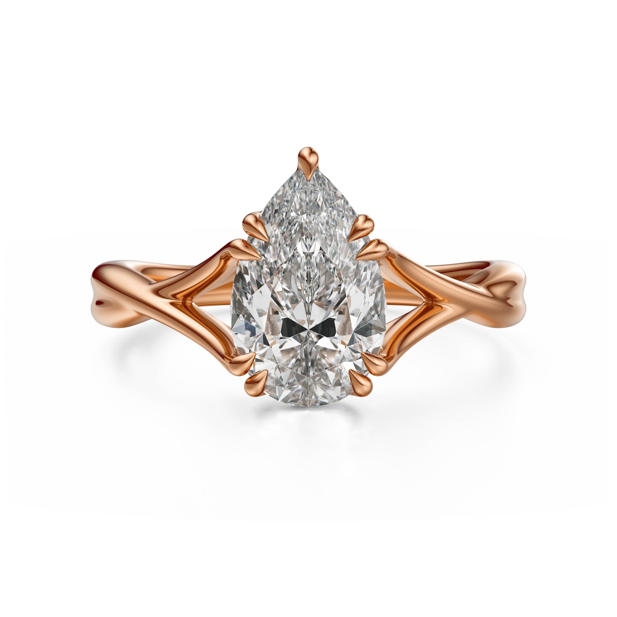 The Entwine Ring | Pear - Lavender Creek Gems