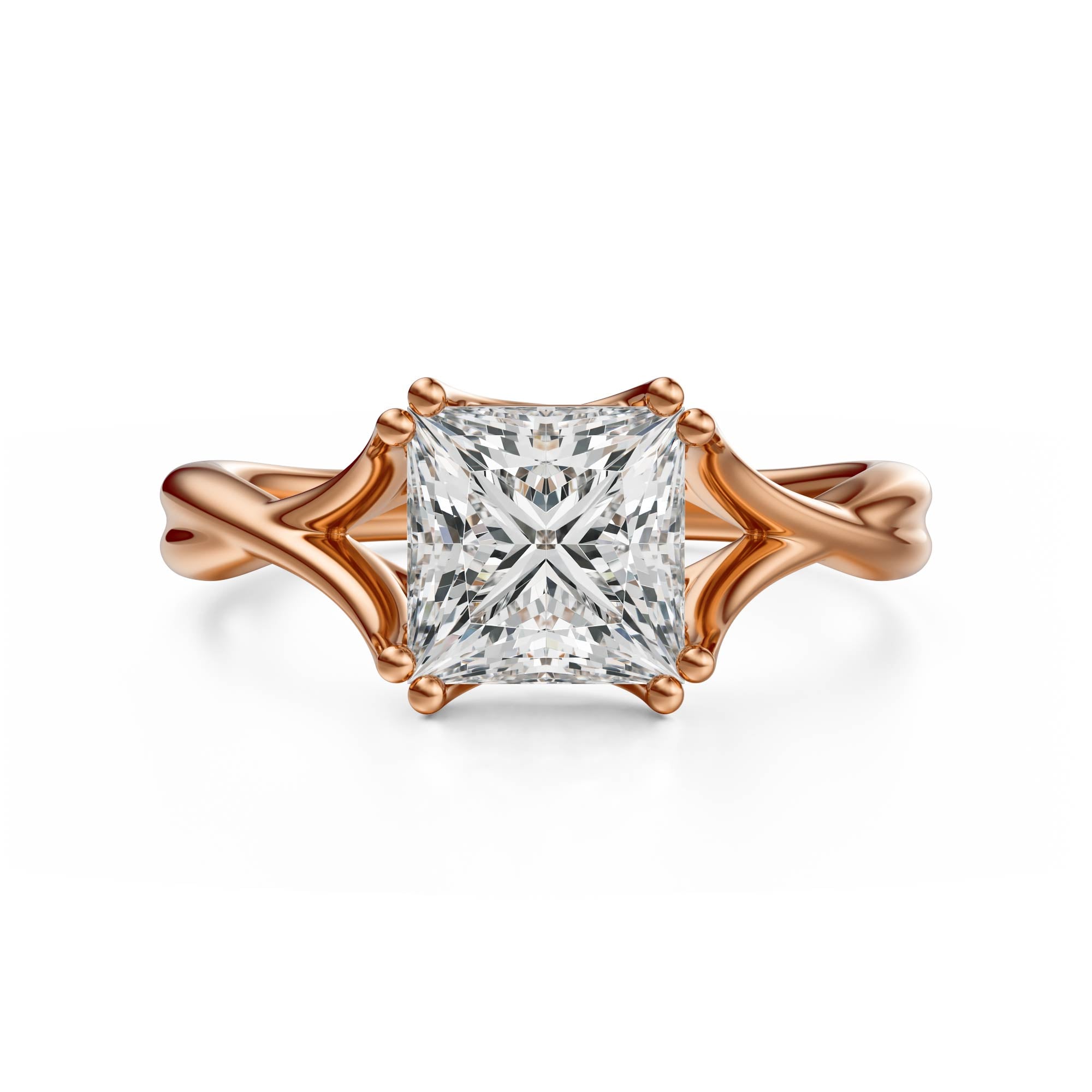 The Entwine Ring | Princess | Setting Only - Lavender Creek Gems