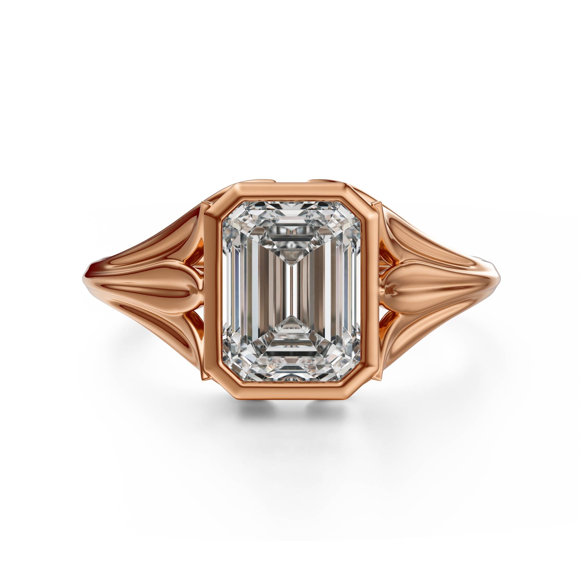 The Nightbloom Ring | Emerald Cut - Lavender Creek Gems