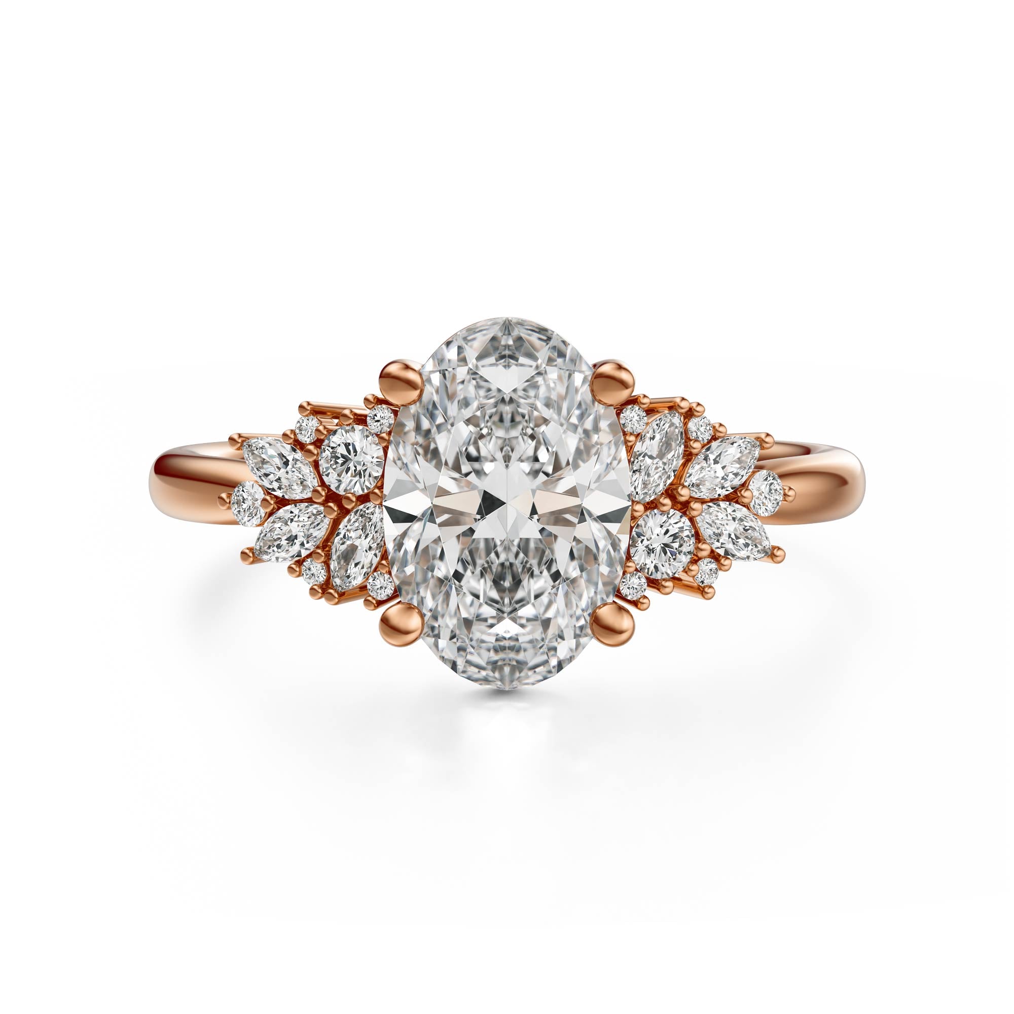 The Rosalie Ring | Oval | Setting Only - Lavender Creek Gems