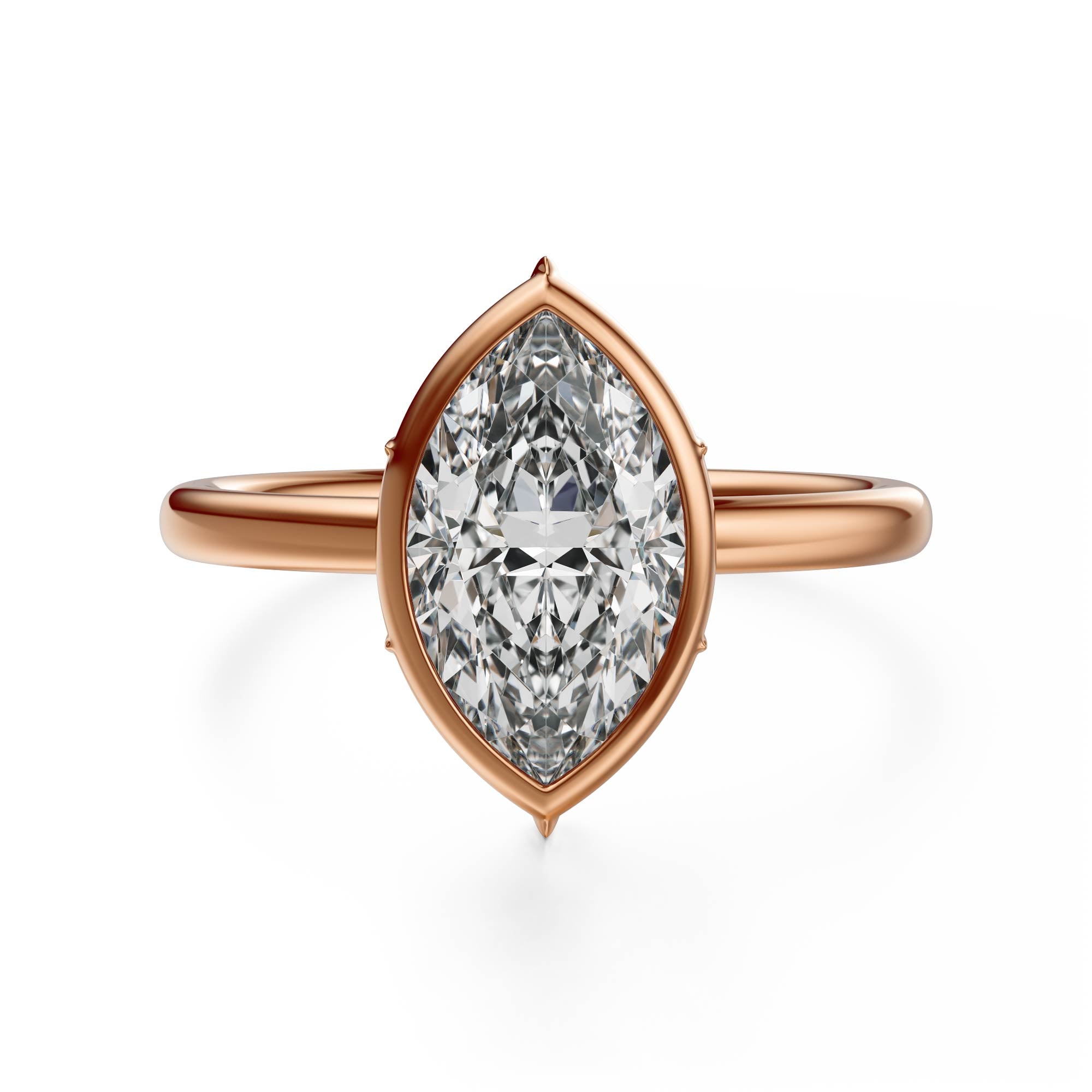 The Bezel Secret Garden Ring | Marquise | Setting Only