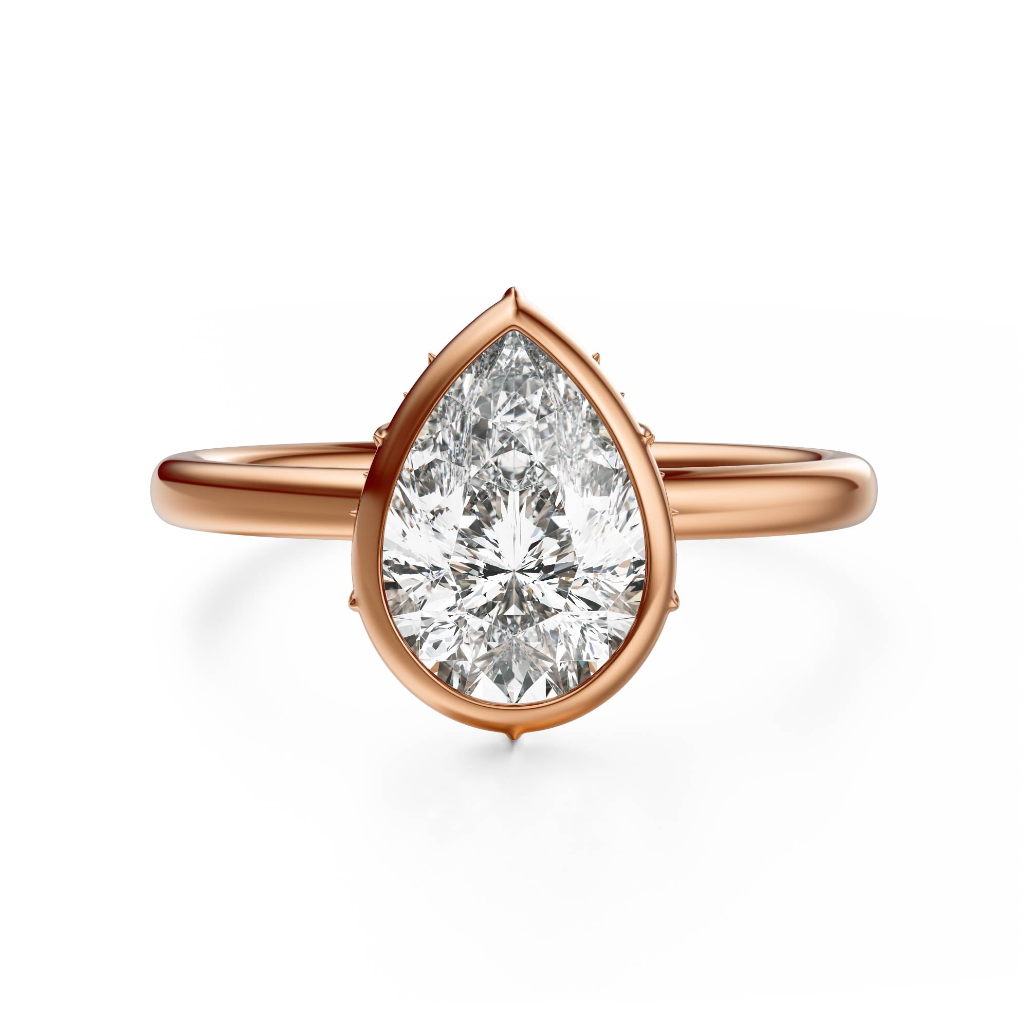 The Bezel Secret Garden Ring | Pear | Setting Only