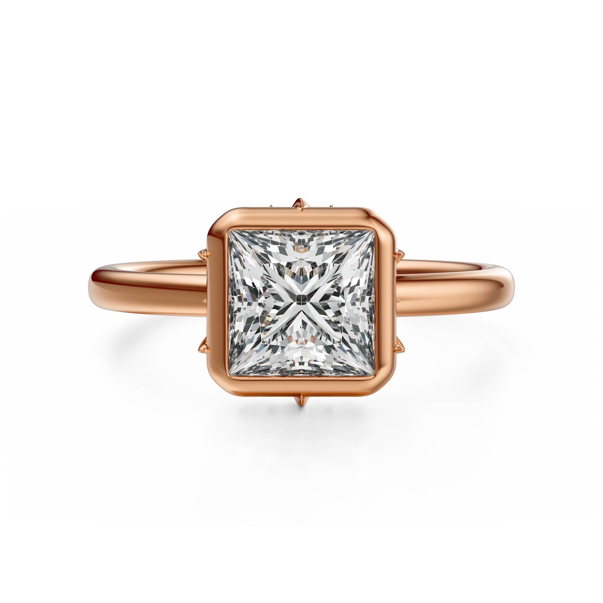 The Bezel Secret Garden Ring | Princess | Setting Only