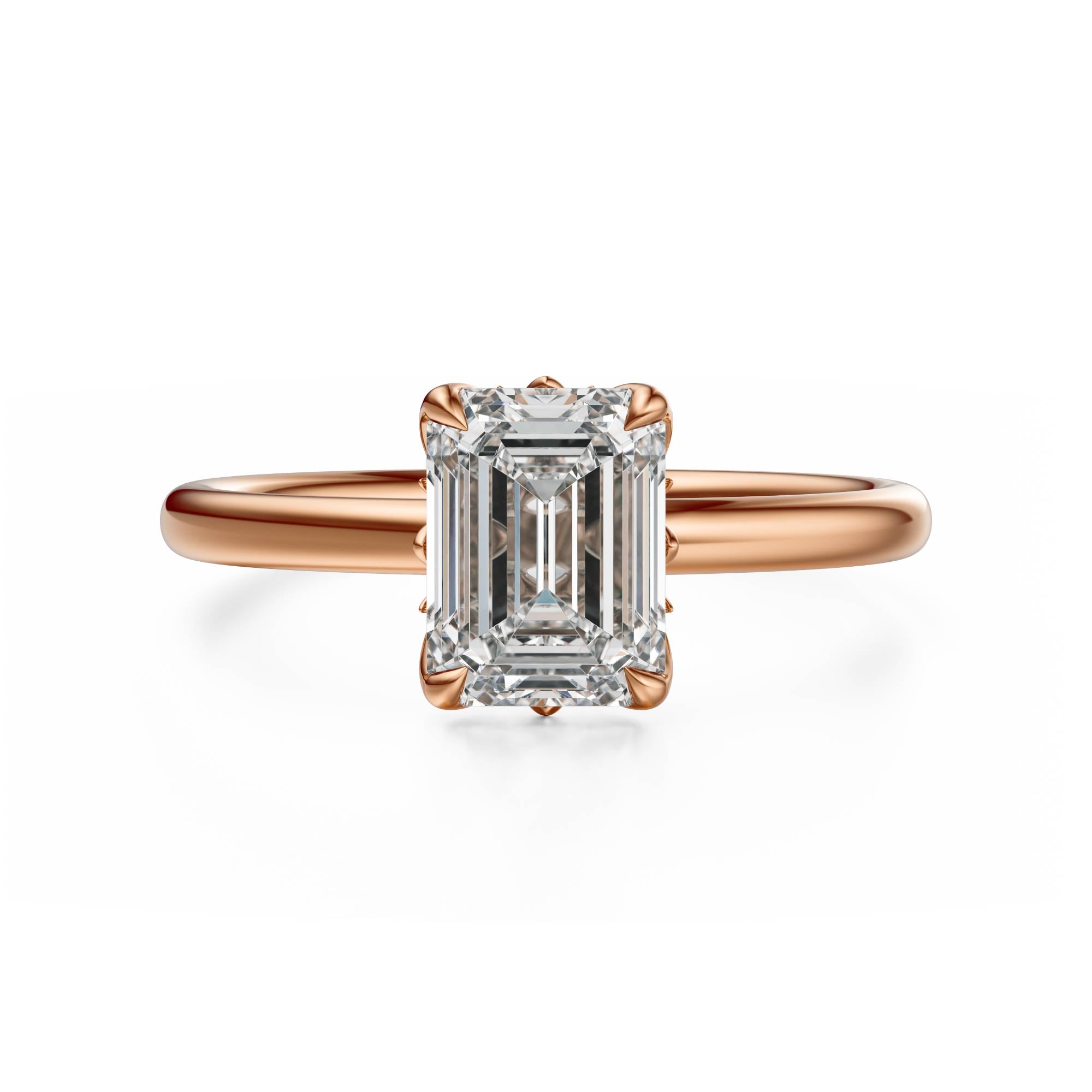 The Secret Garden Ring | Emerald Cut | Setting Only