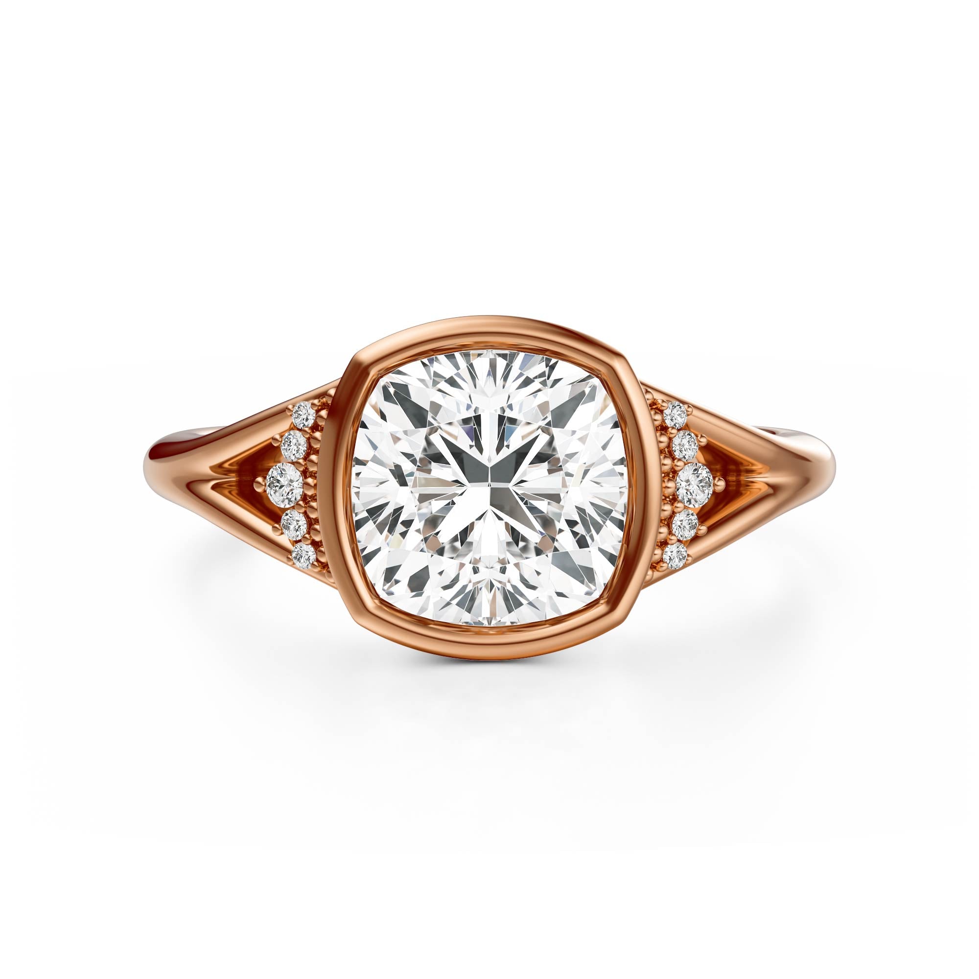 The Bezel Serendipity Ring | Cushion | Setting Only