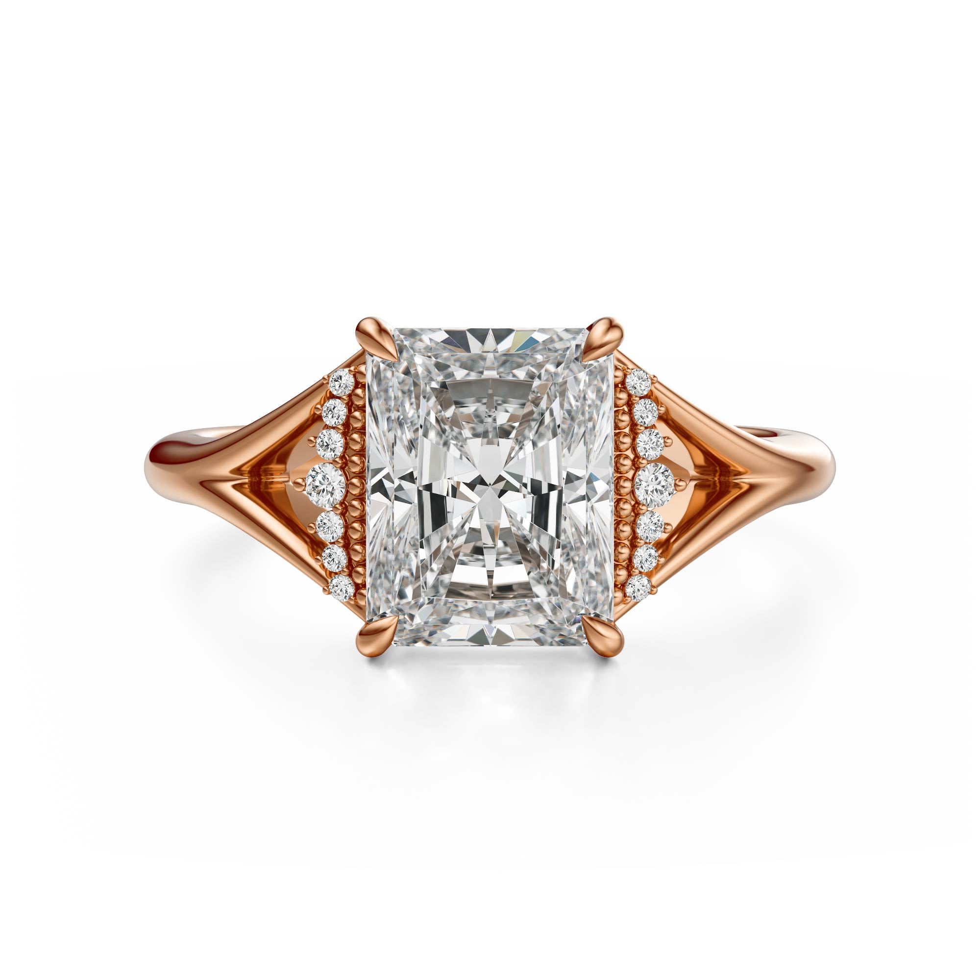 The Serendipity Ring | Radiant | Setting Only - Lavender Creek Gems