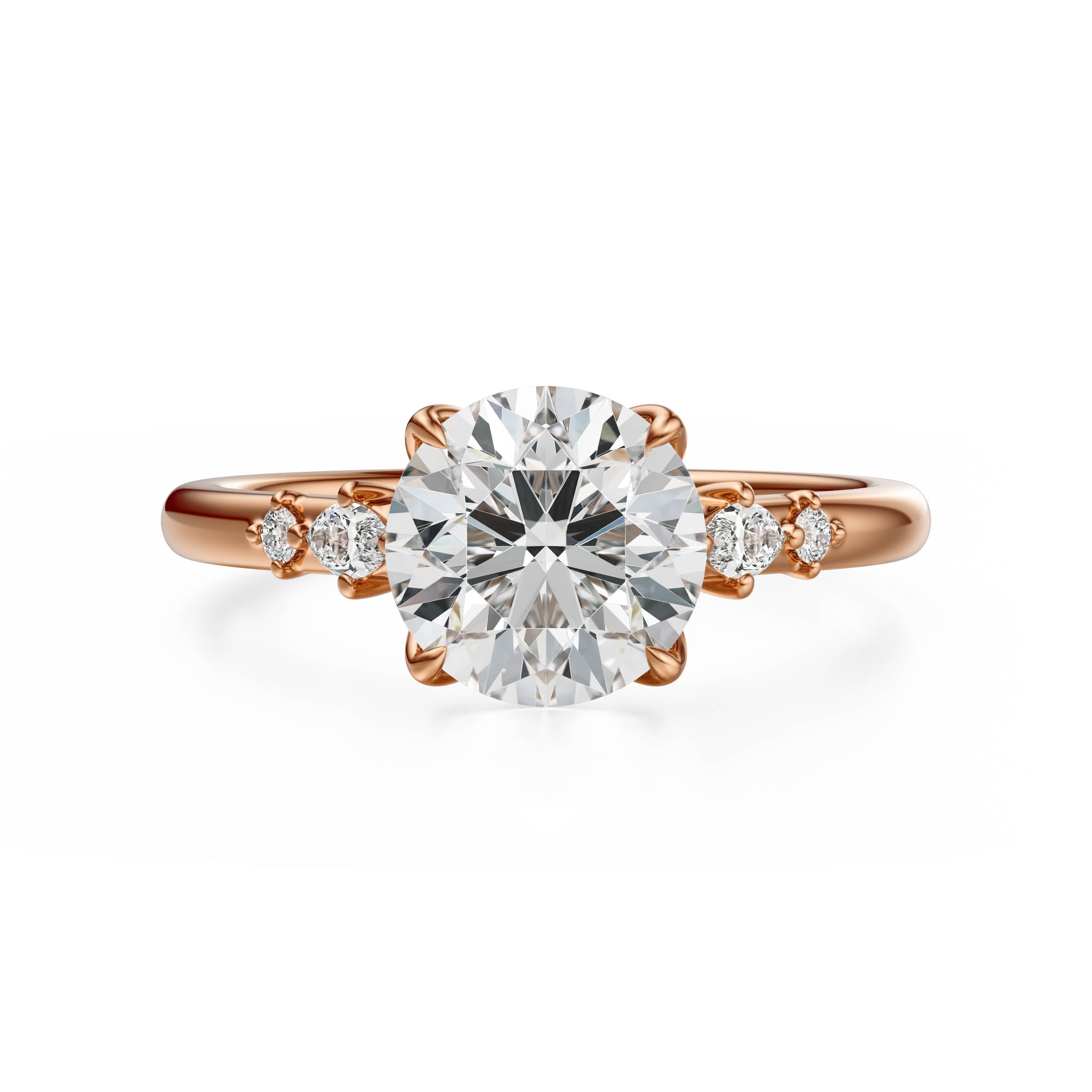 The Skye Ring | Round | Setting Only - Lavender Creek Gems