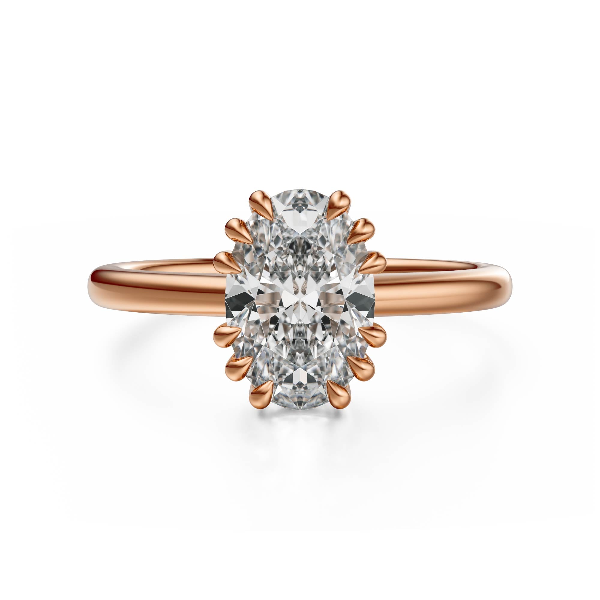 The Thalassa Ring | Oval | Setting Only - Lavender Creek Gems