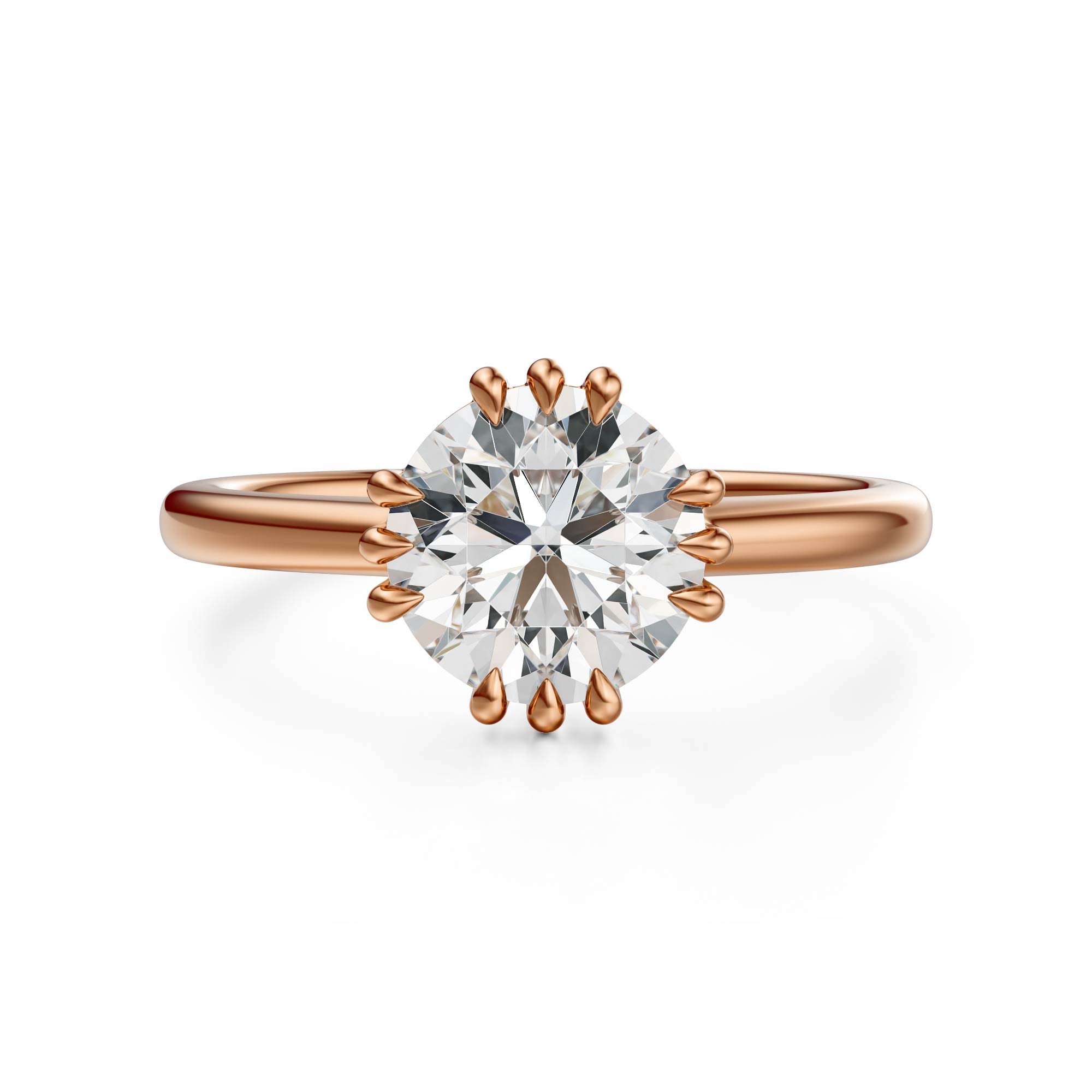 The Thalassa Ring | Round | Setting Only - Lavender Creek Gems