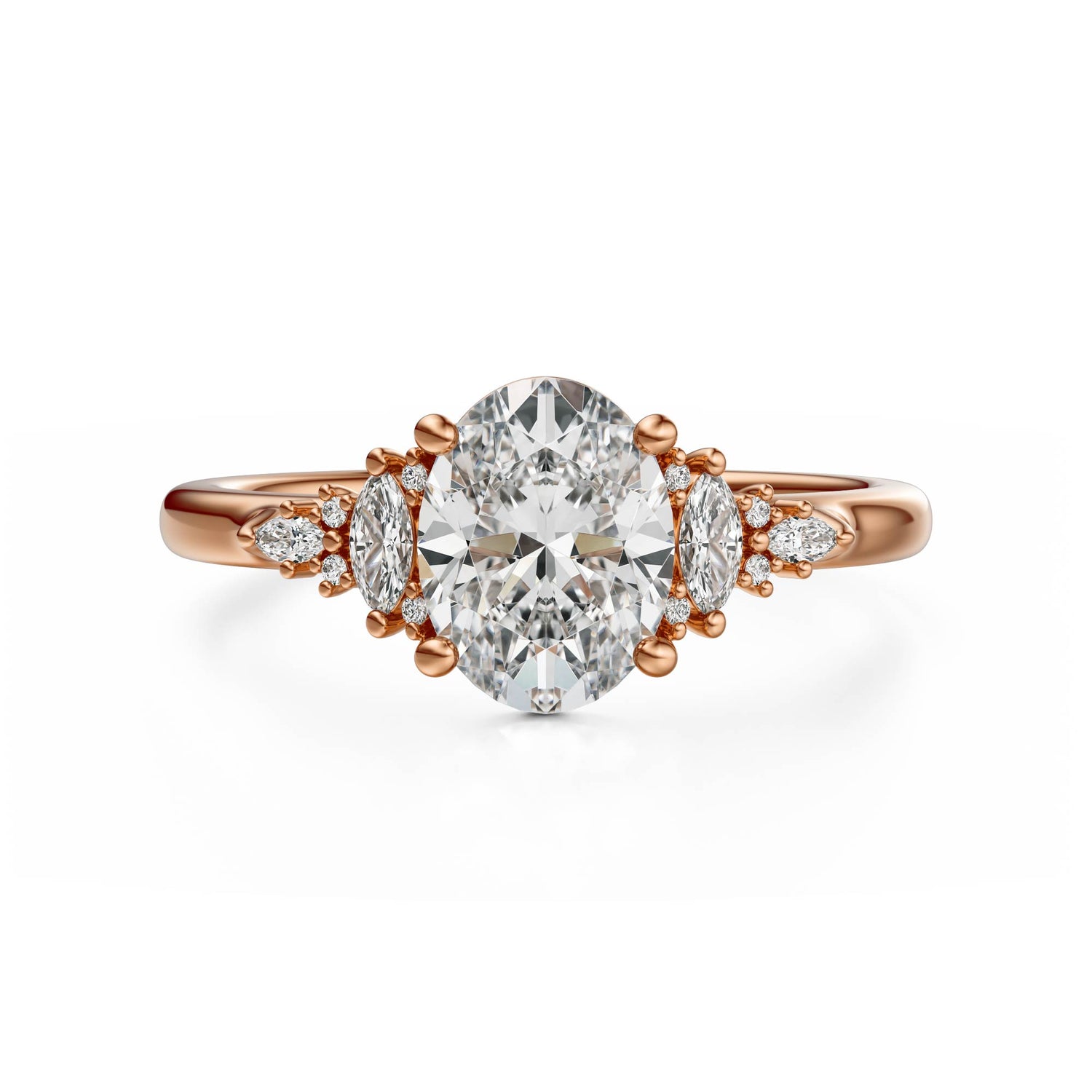 The Maeve Ring | Oval | Setting Only - Lavender Creek Gems