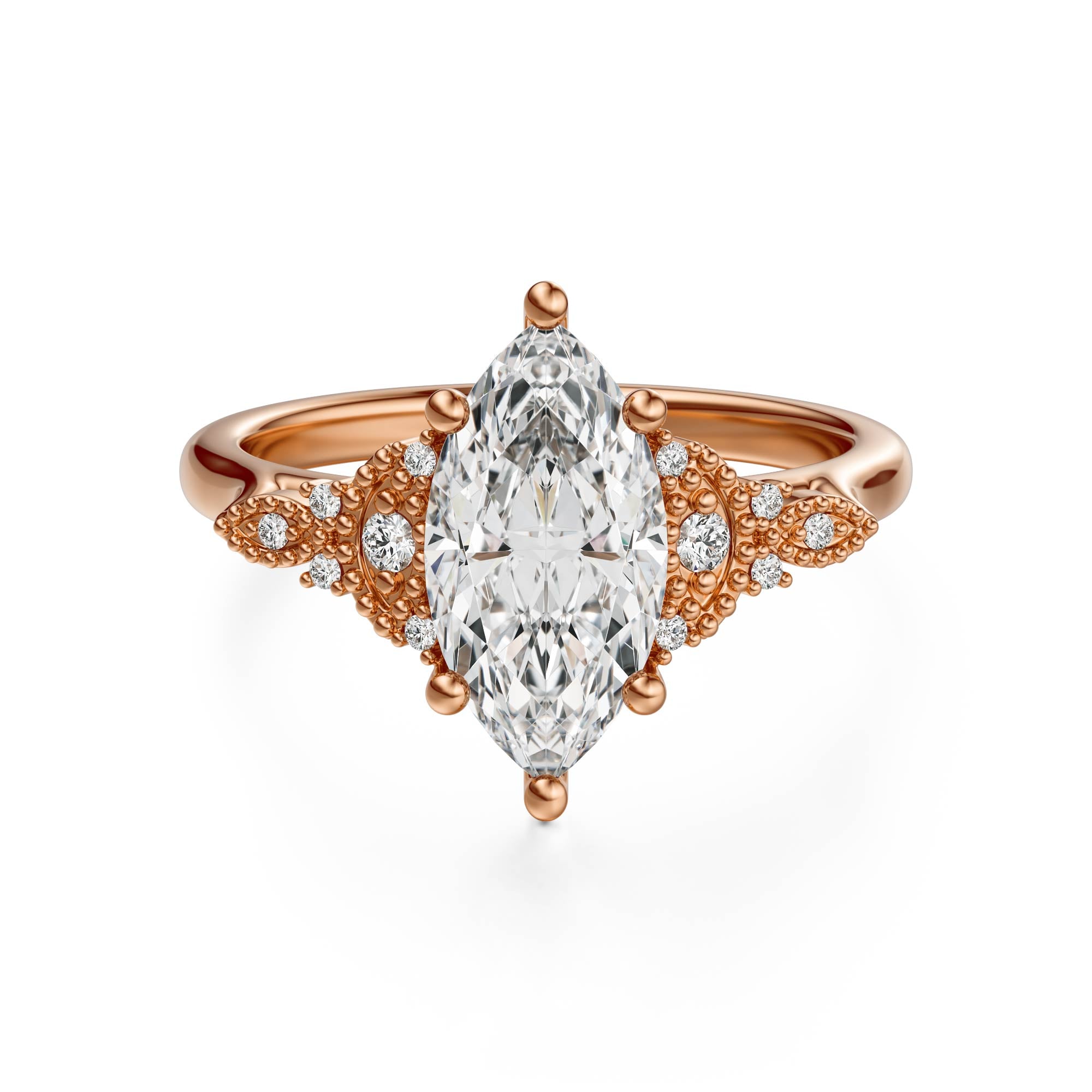 The Art Deco Maeve Ring | Marquise - Lavender Creek Gems