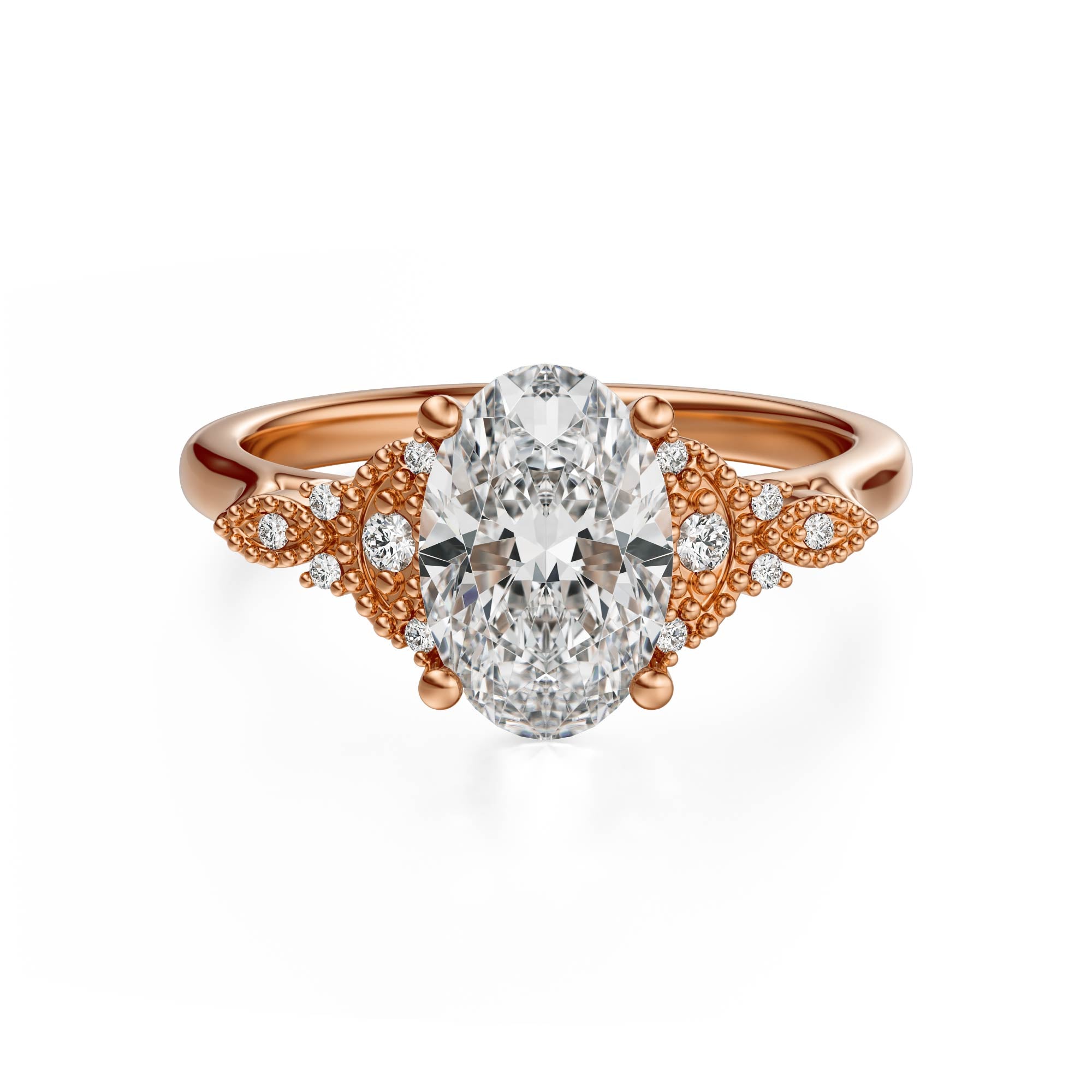The Art Deco Maeve Ring | Oval - Lavender Creek Gems