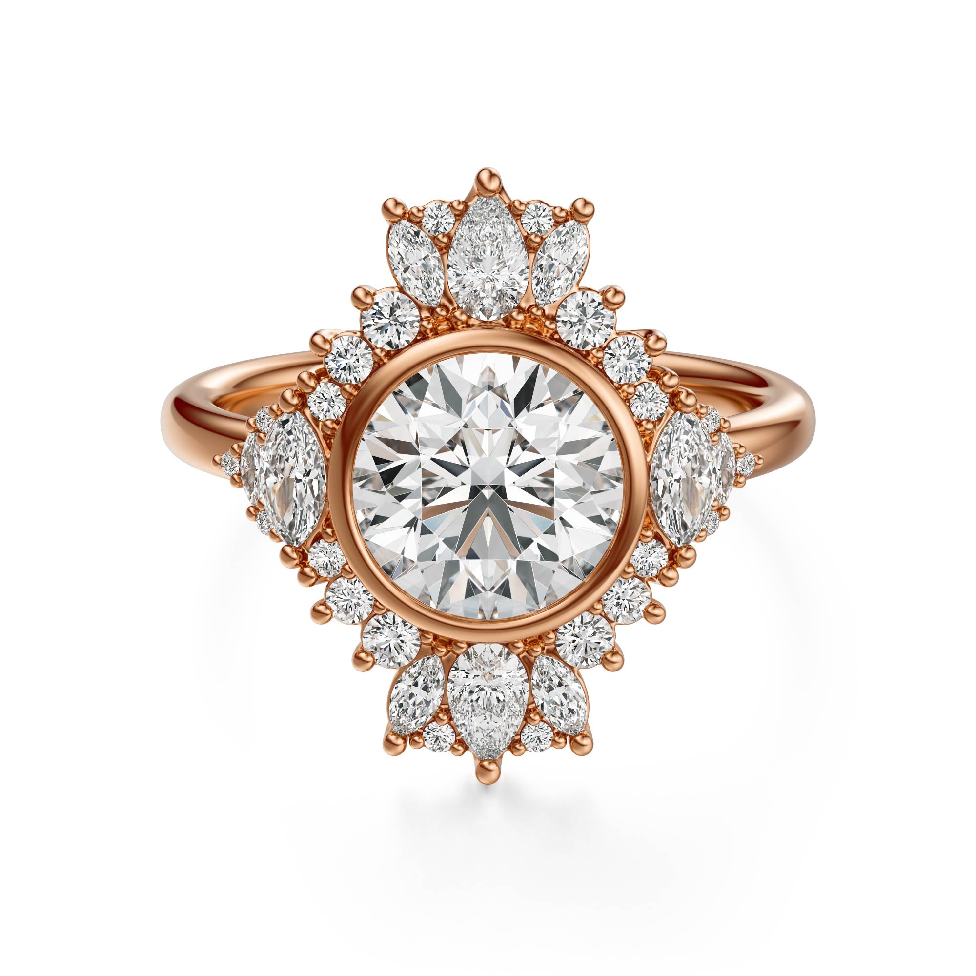 The Ethereal Ring | Round | Setting Only