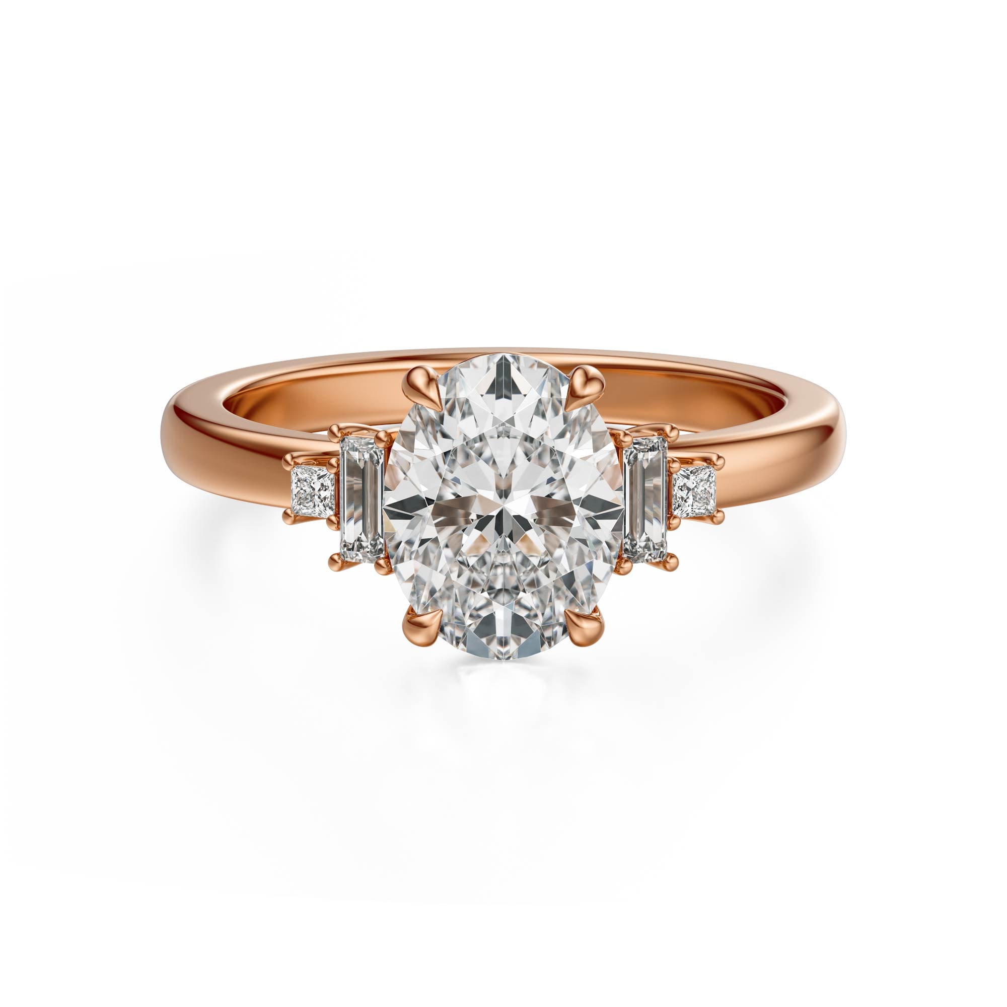 The Elevated Mira Ring | Oval | Setting Only