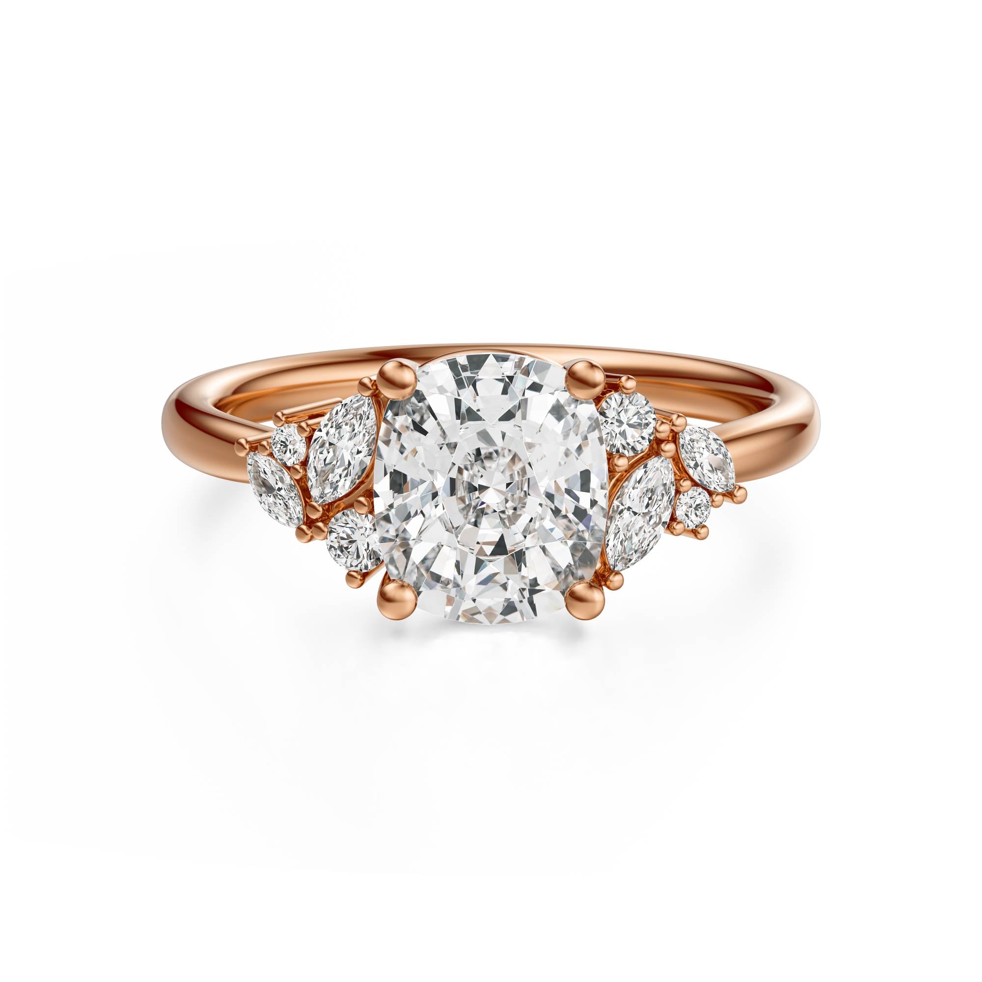 The Laurel Ring | Elongated Cushion