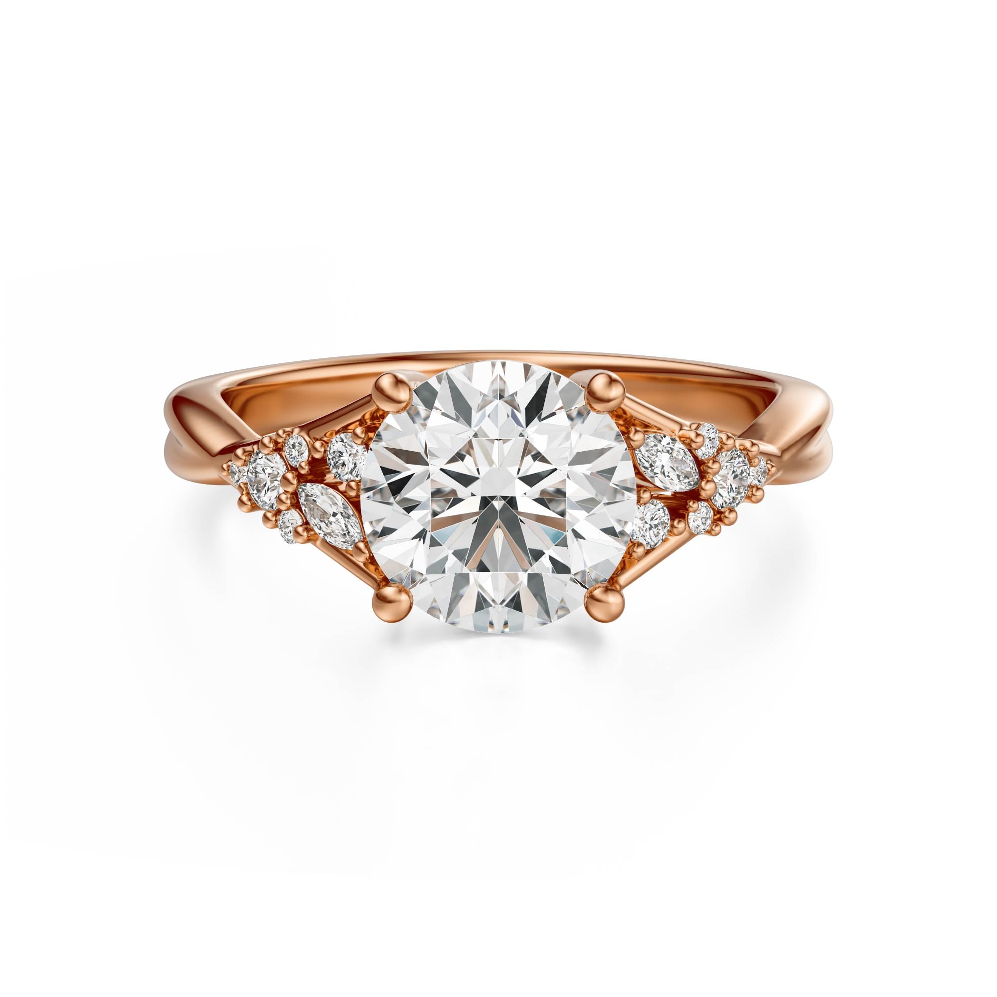 The Lyria Ring | Round | Setting Only