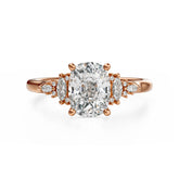 The Maeve Ring | Elongated Cushion | Setting Only - Lavender Creek Gems