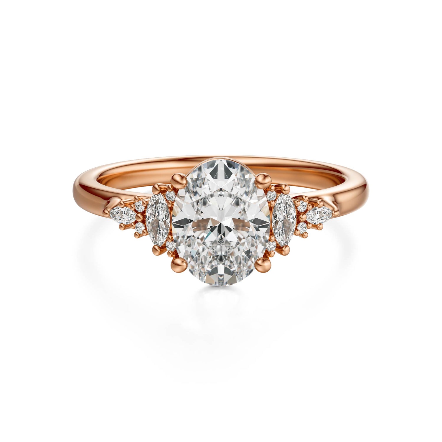 The Maeve Ring | Oval | Setting Only - Lavender Creek Gems