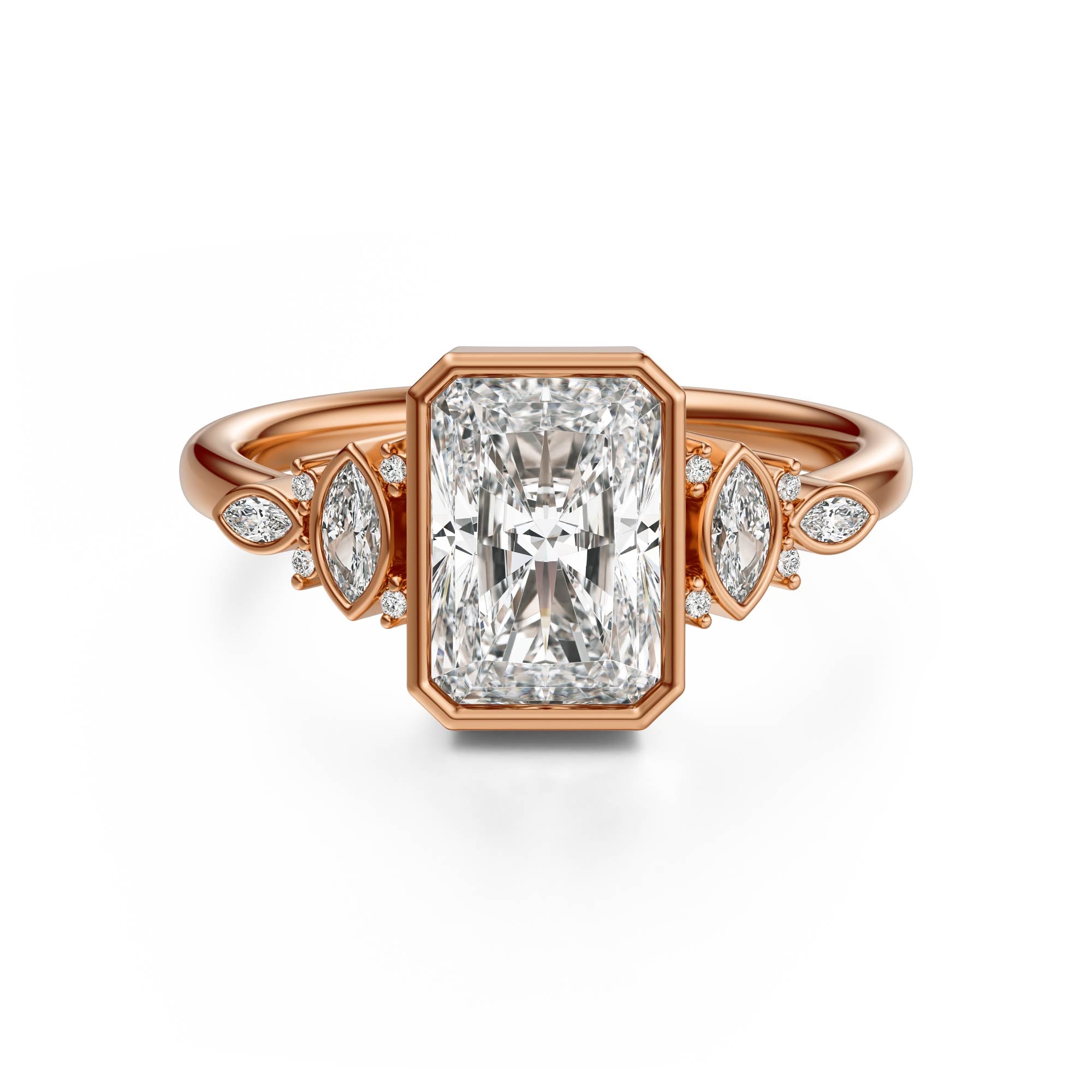 The All Bezel Maeve Ring | Radiant