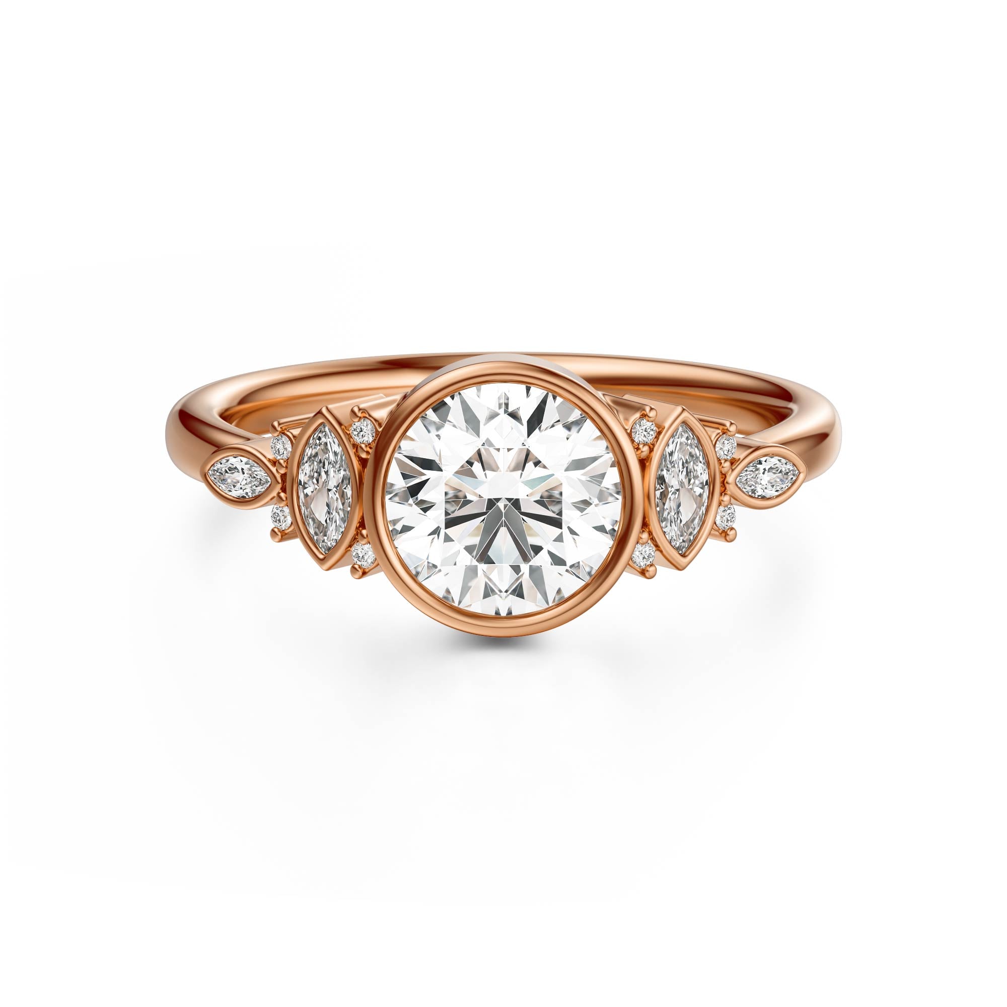 The All Bezel Maeve Ring | Round | Setting Only