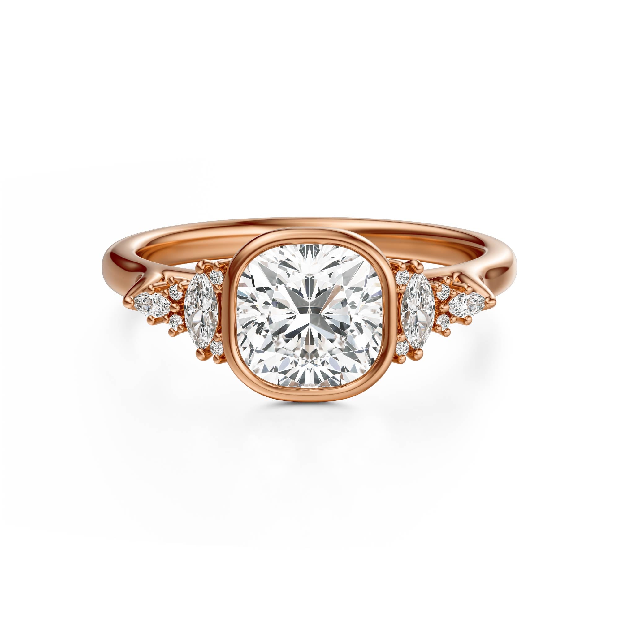 The Bezel Maeve Ring | Cushion