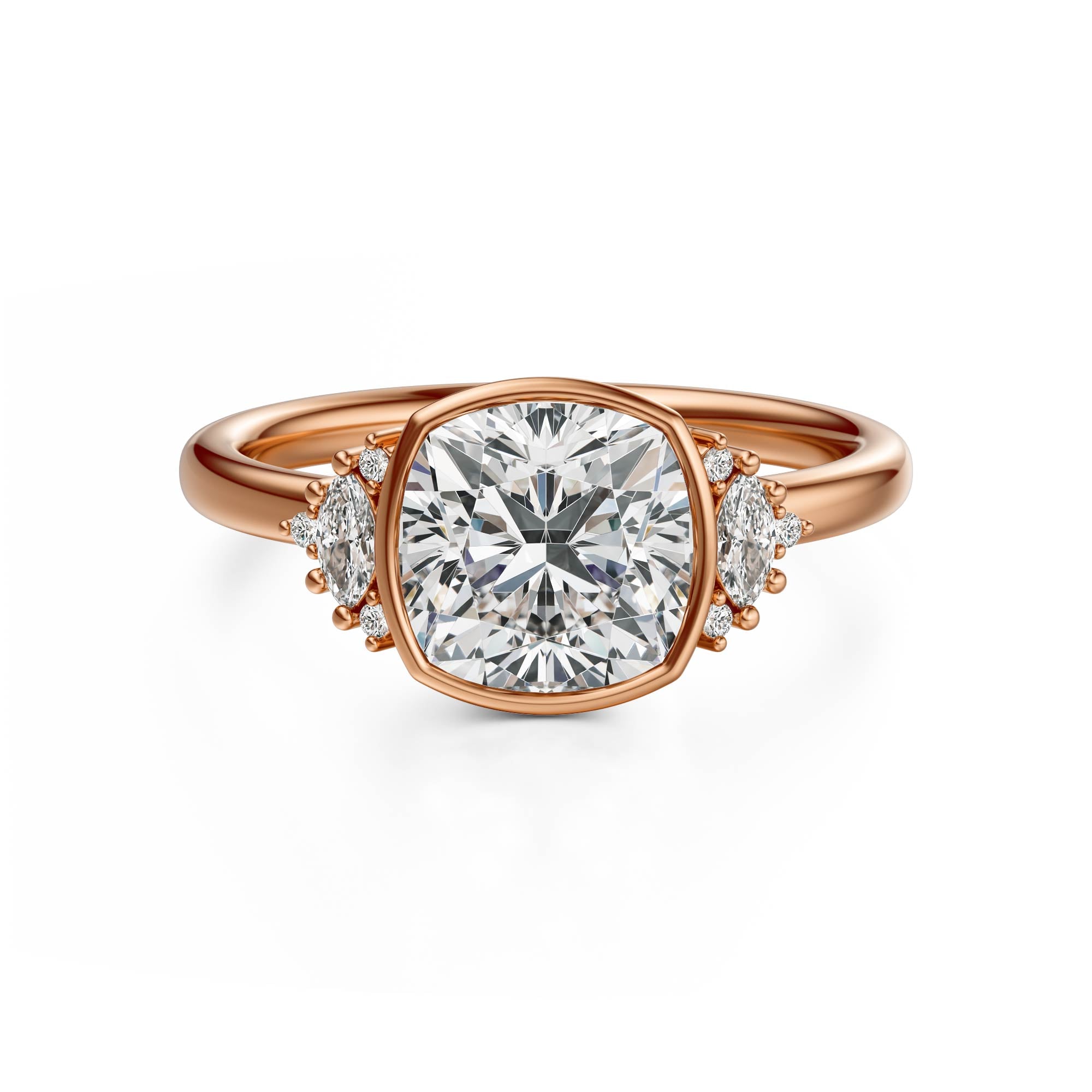 The Bezel Maren Ring | Cushion | Setting Only