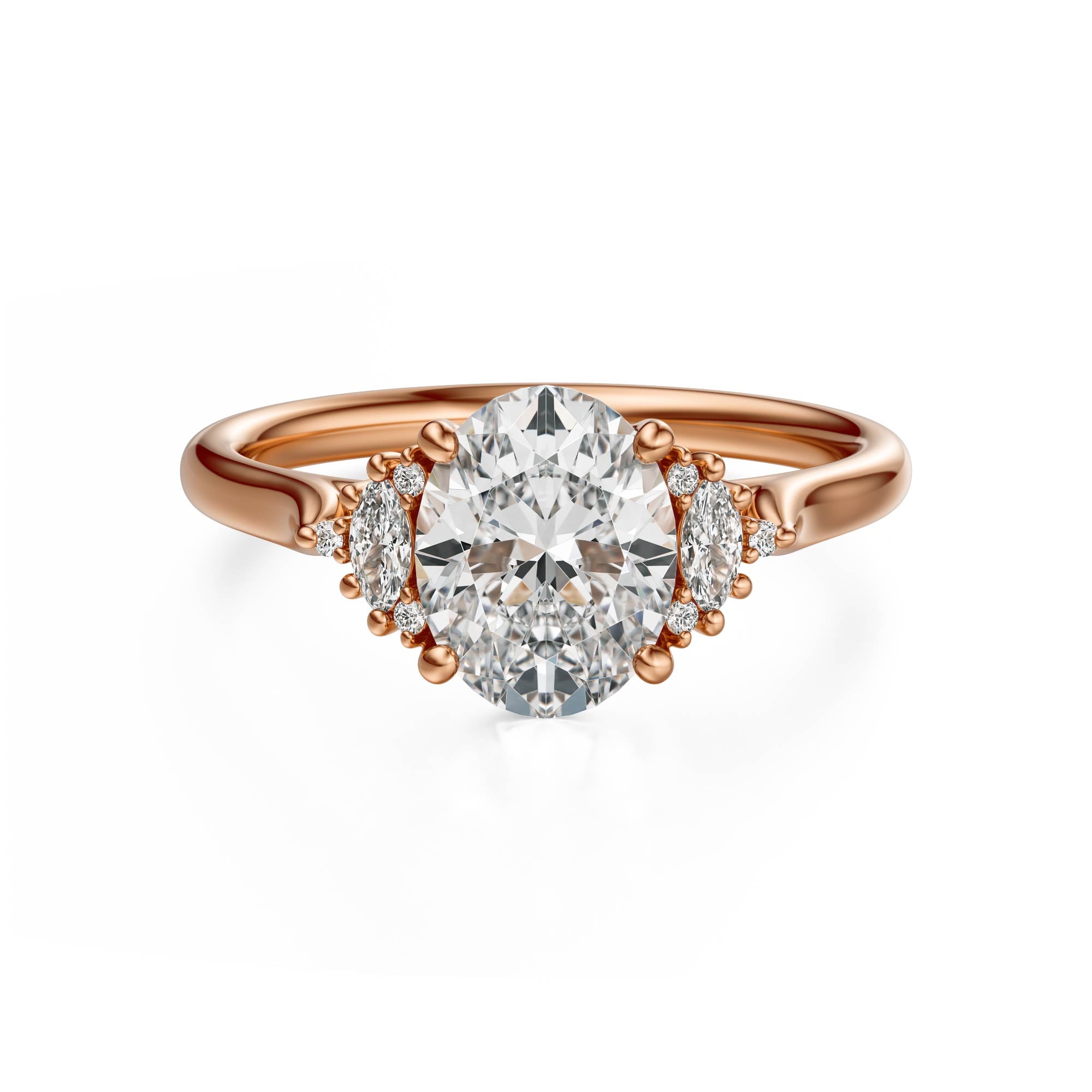 The Maren Ring | Oval | Setting Only