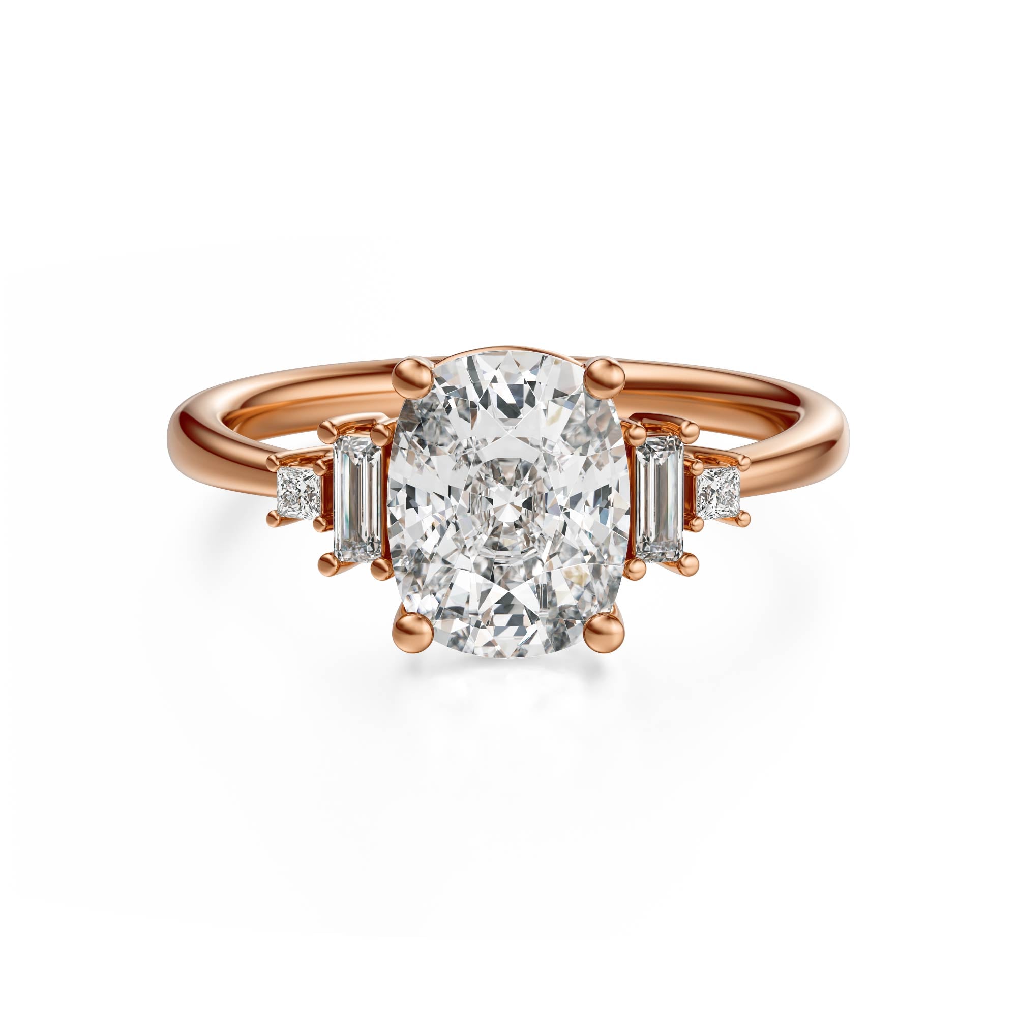 The Mira Ring | Elongated Cushion