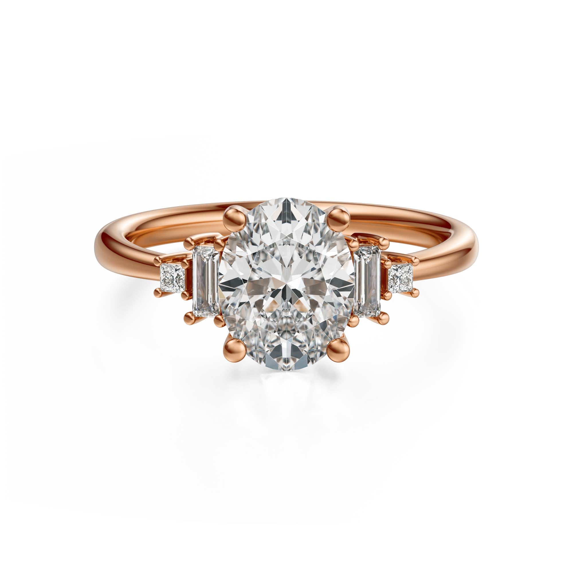 The Mira Ring | Oval | Setting Only - Lavender Creek Gems