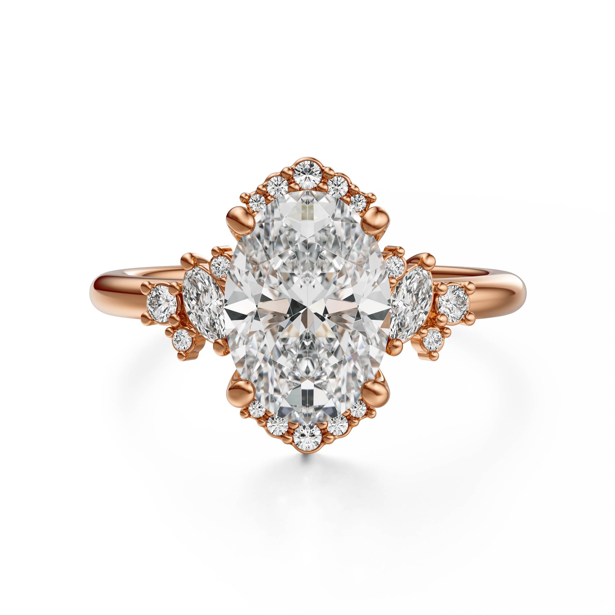 The Naevia Ring | Oval | Setting Only