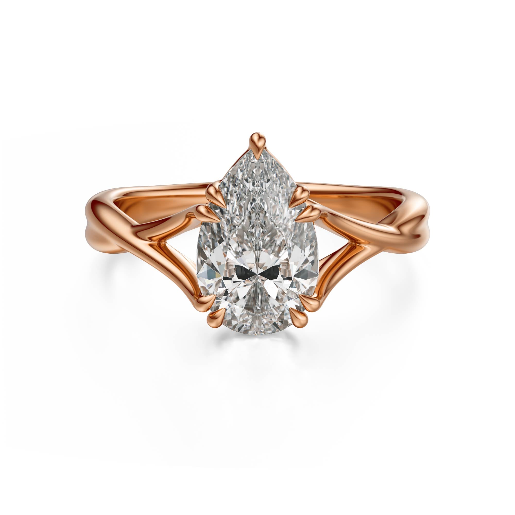 The Entwine Ring | Pear - Lavender Creek Gems