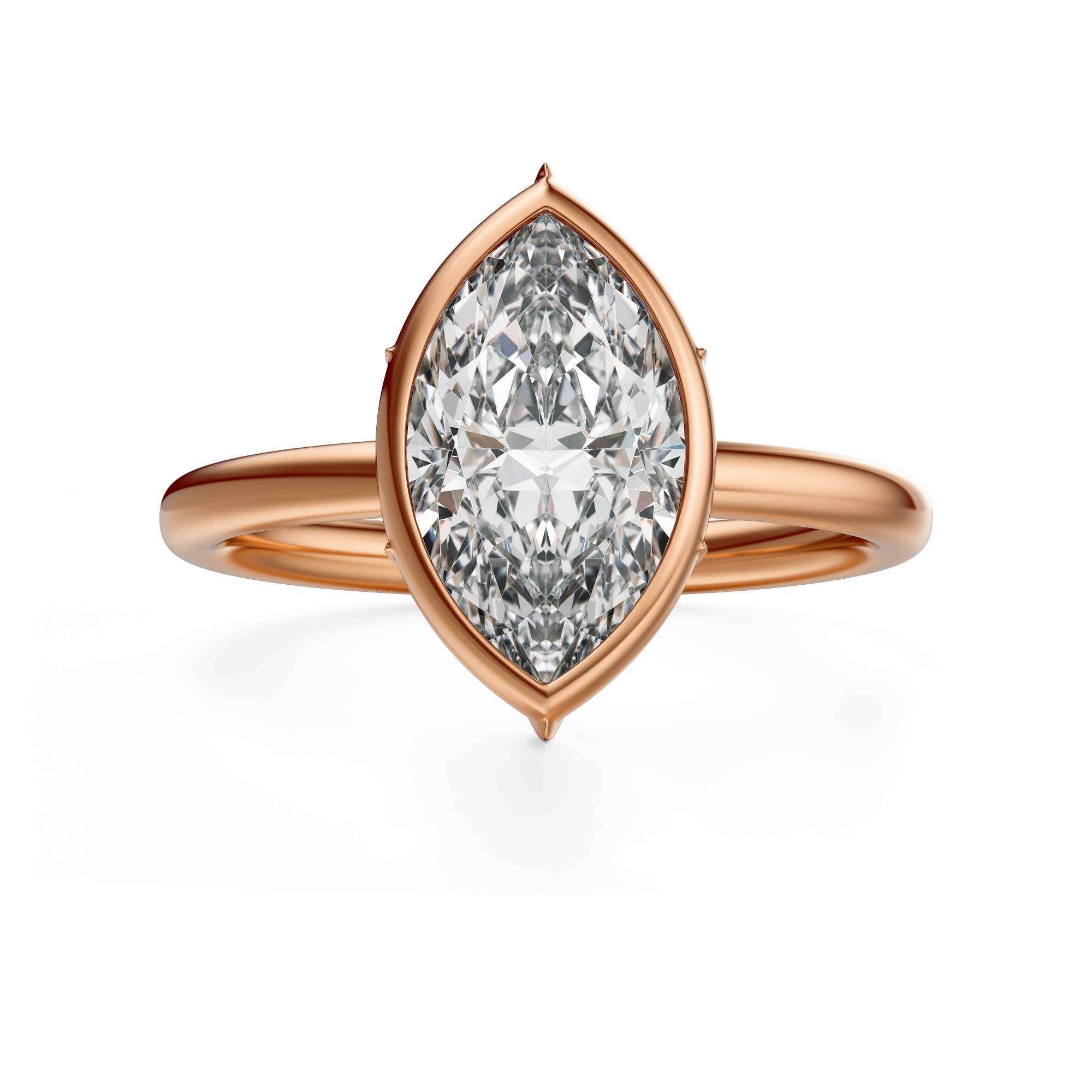 The Bezel Secret Garden Ring | Marquise | Setting Only