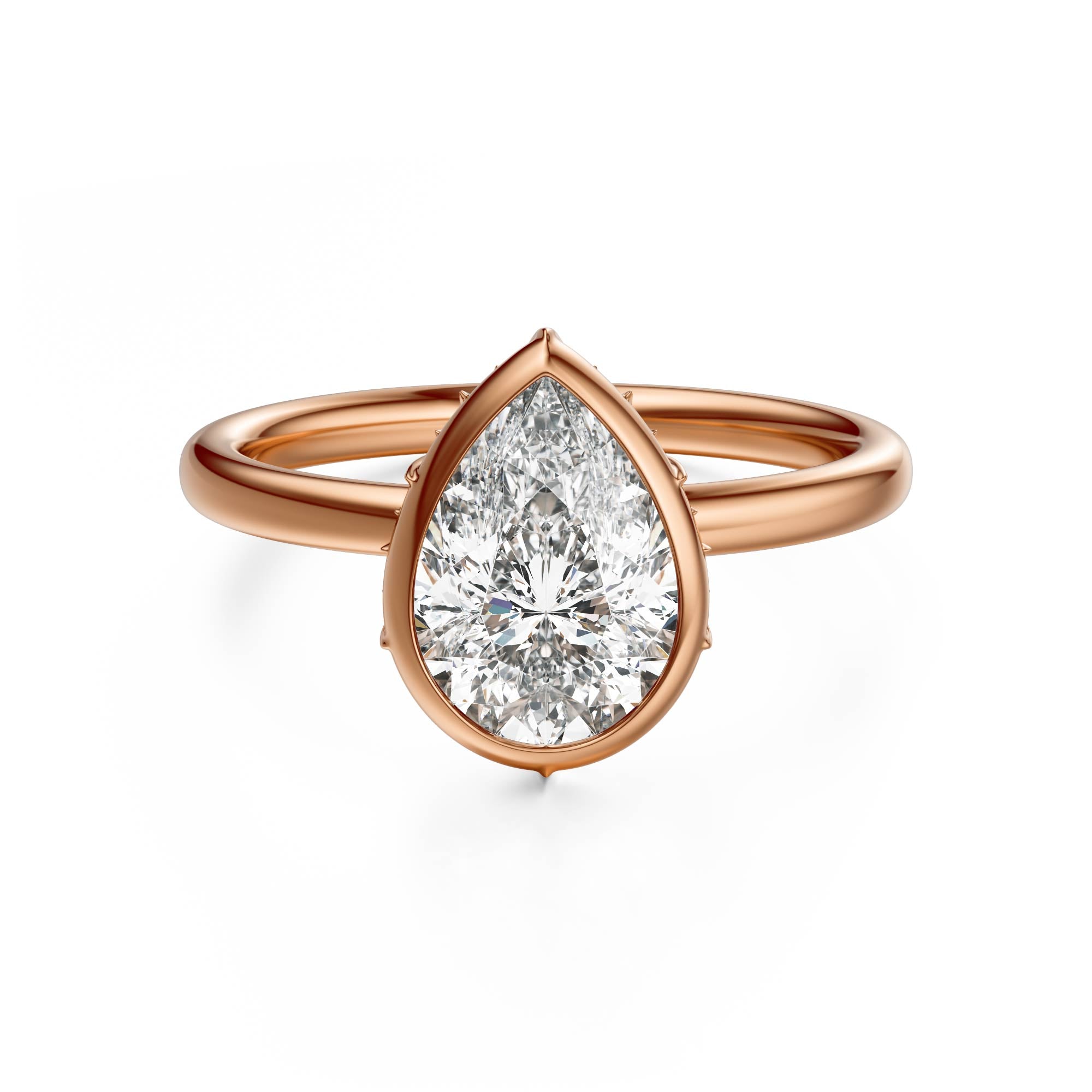 The Bezel Secret Garden Ring | Pear | Setting Only