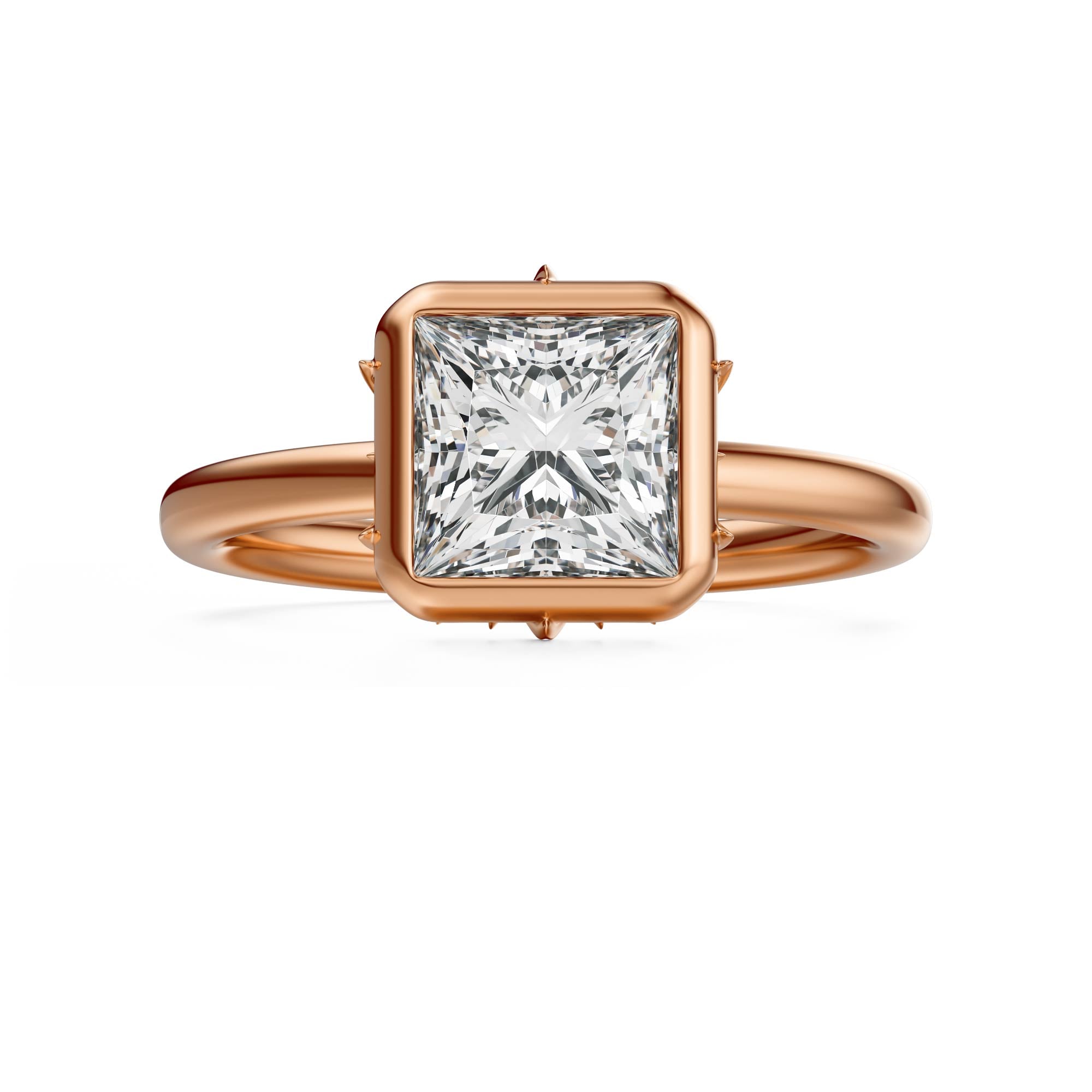 The Bezel Secret Garden Ring | Princess | Setting Only