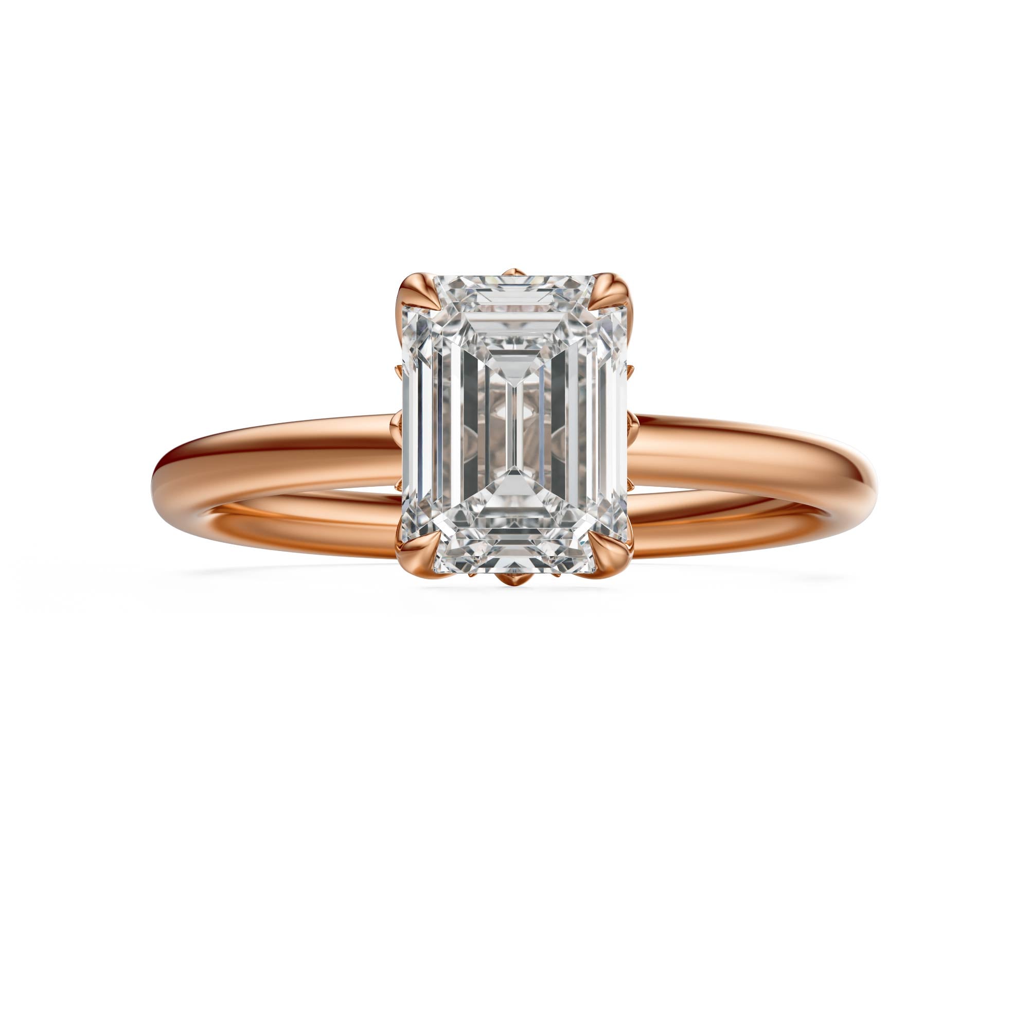 The Secret Garden Ring | Emerald Cut | Setting Only