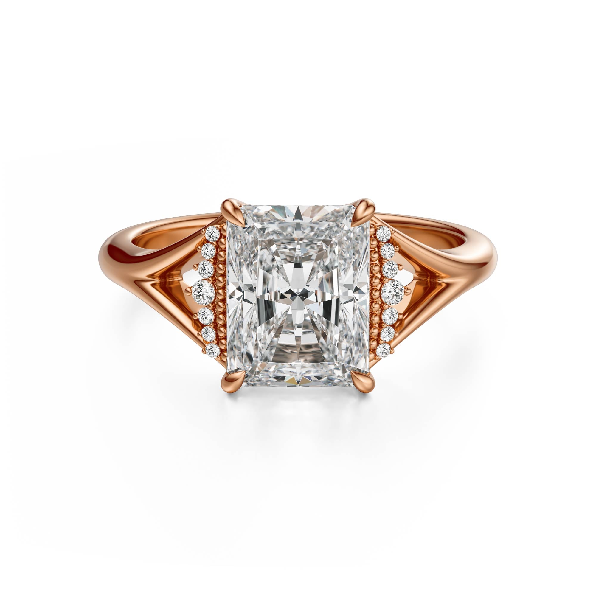 The Serendipity Ring | Radiant | Setting Only - Lavender Creek Gems