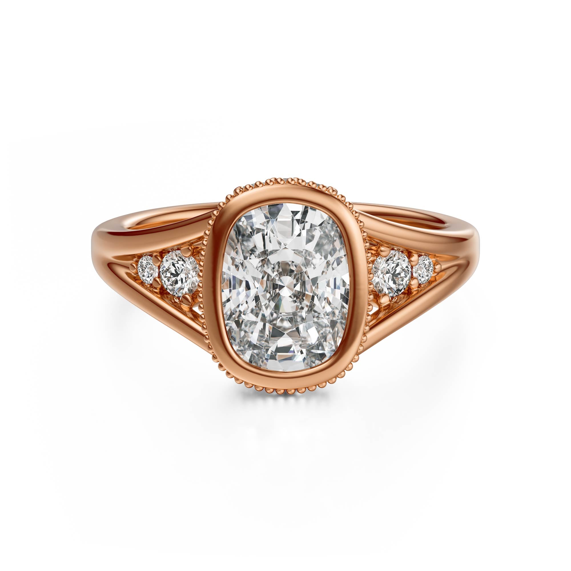 The Sitara Ring | Elongated Cushion - Lavender Creek Gems
