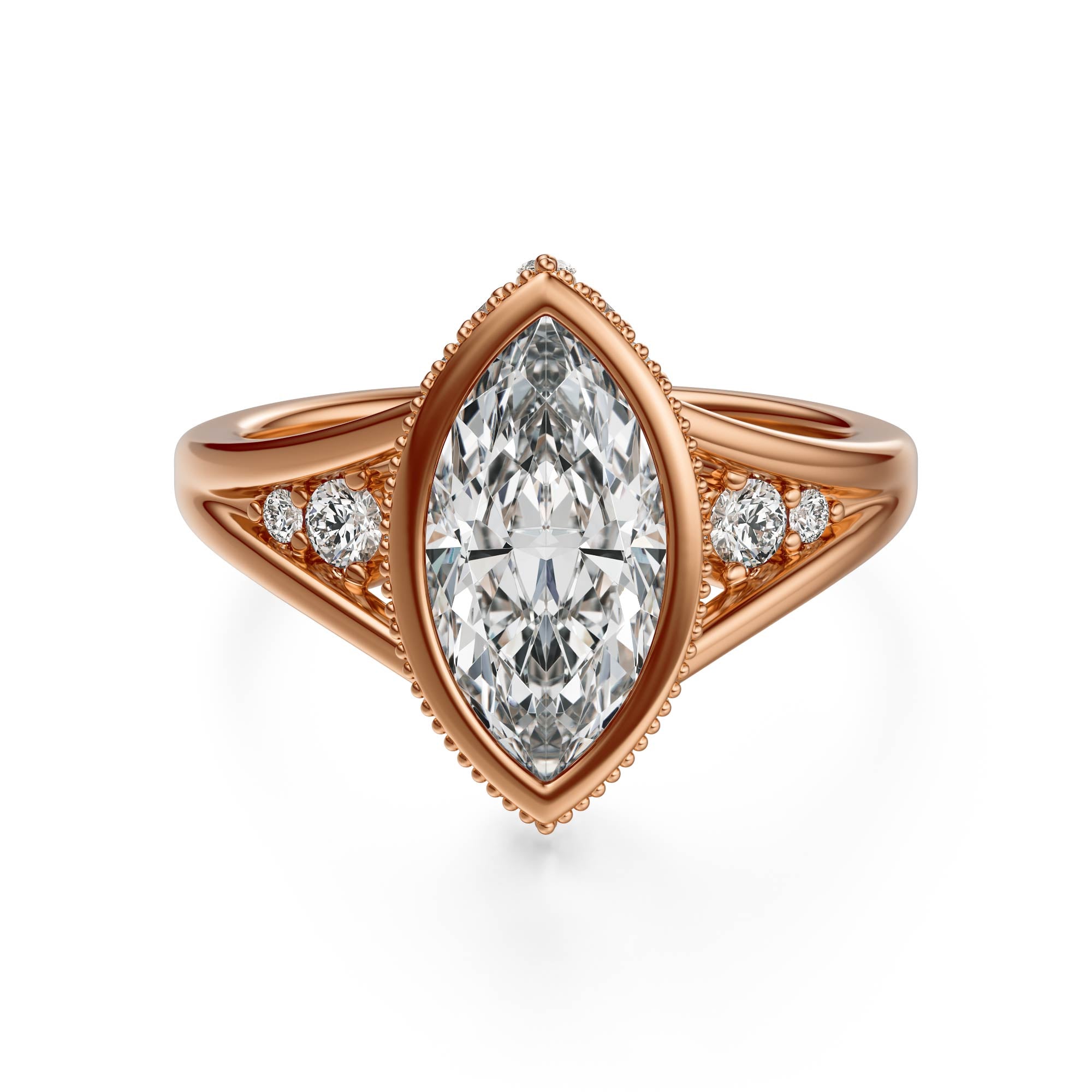 The Sitara Ring | Marquise | Setting Only - Lavender Creek Gems