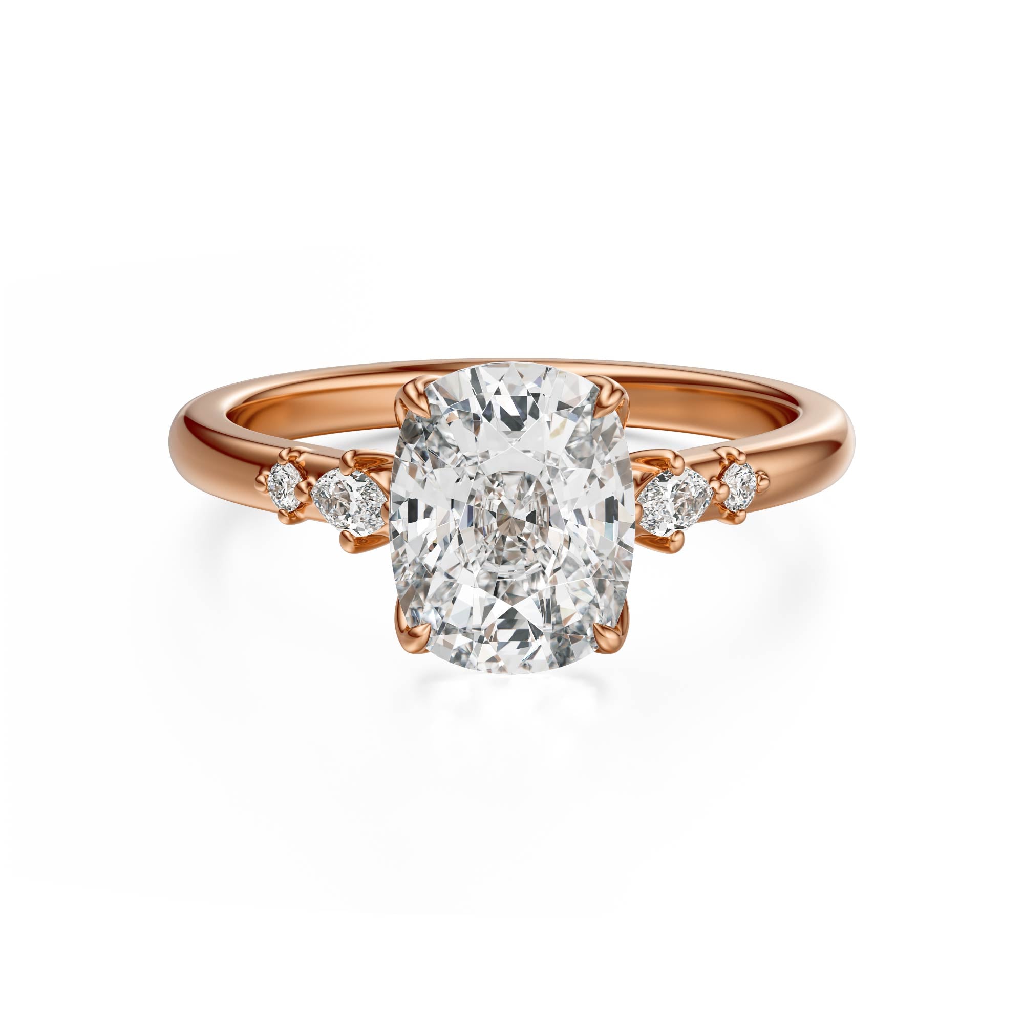 The Skye Ring | Elongated Cushion | Setting Only - Lavender Creek Gems