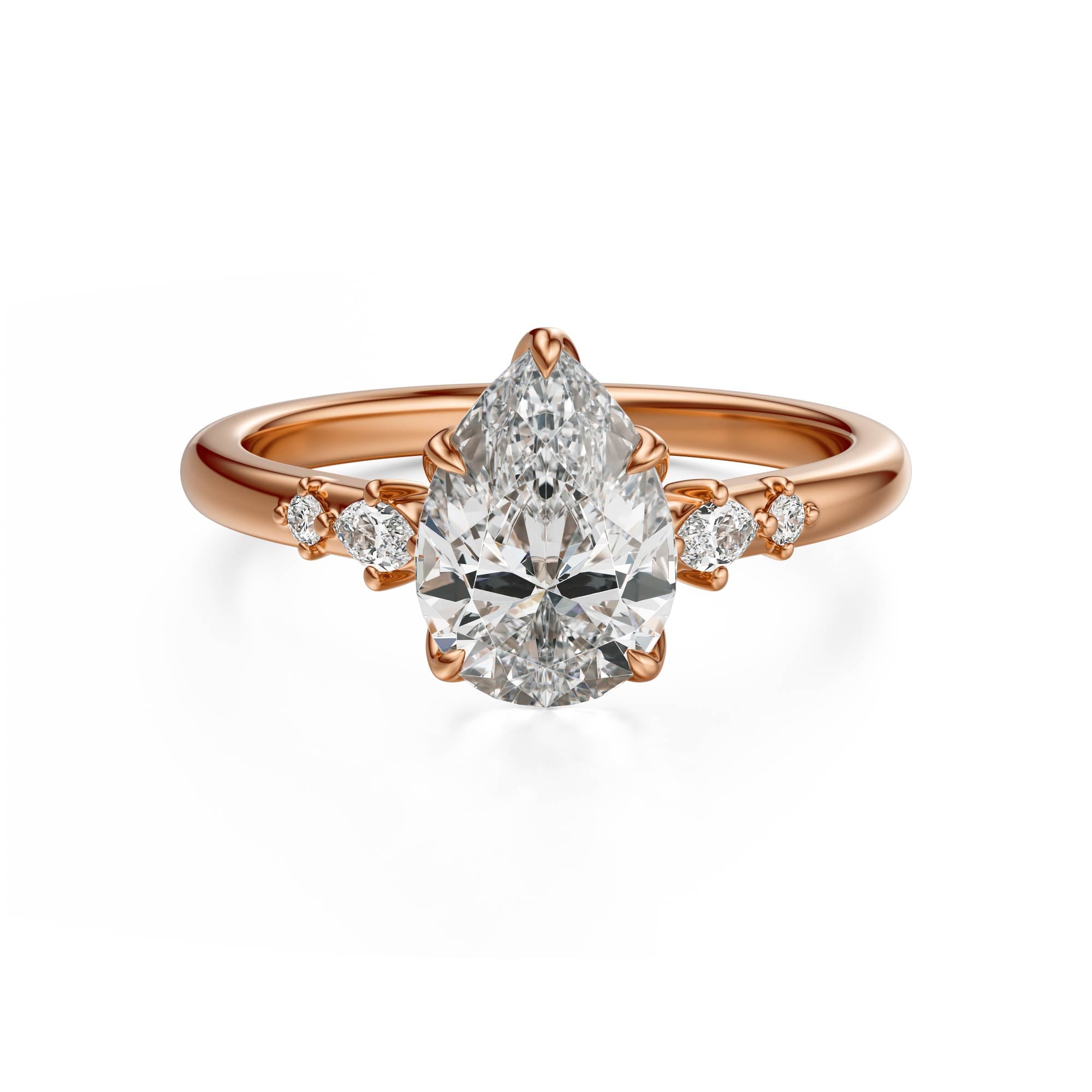 The Skye Ring | Pear | Setting Only - Lavender Creek Gems