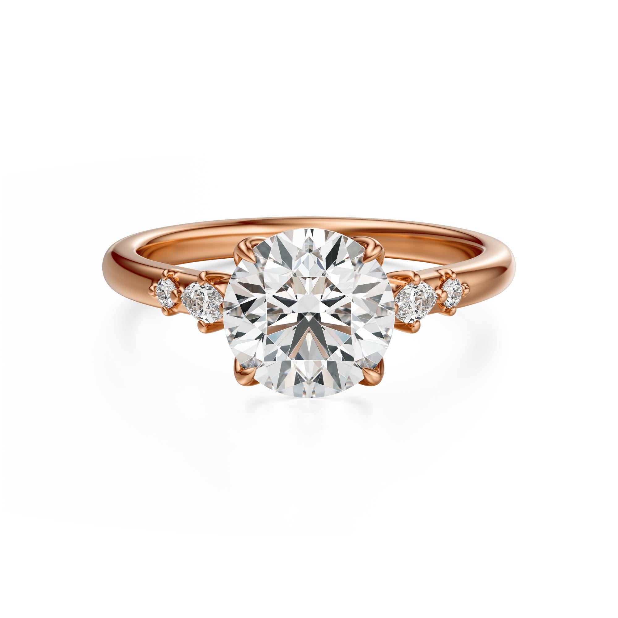 The Skye Ring | Round | Setting Only - Lavender Creek Gems