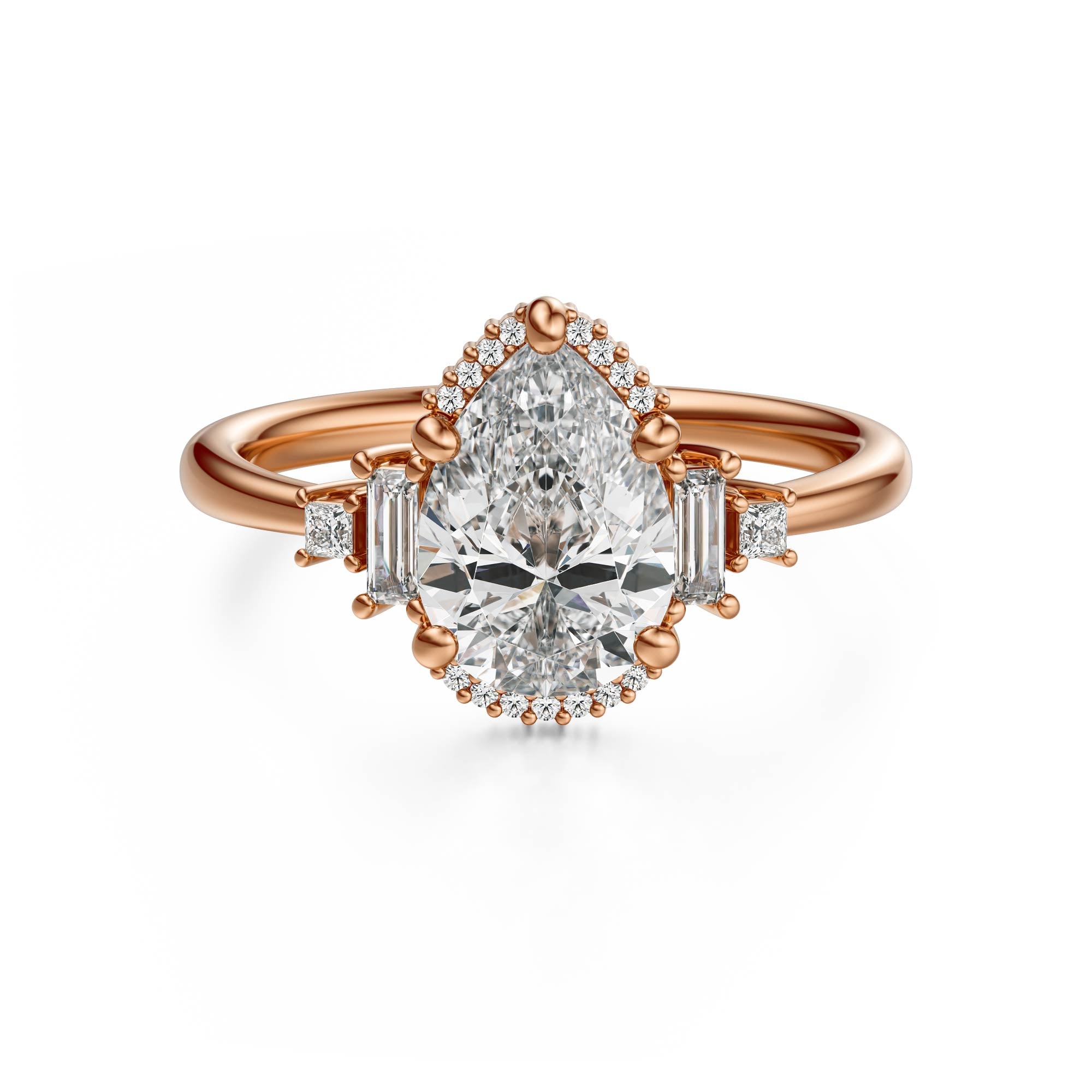 The Sura Ring | Pear | Setting Only