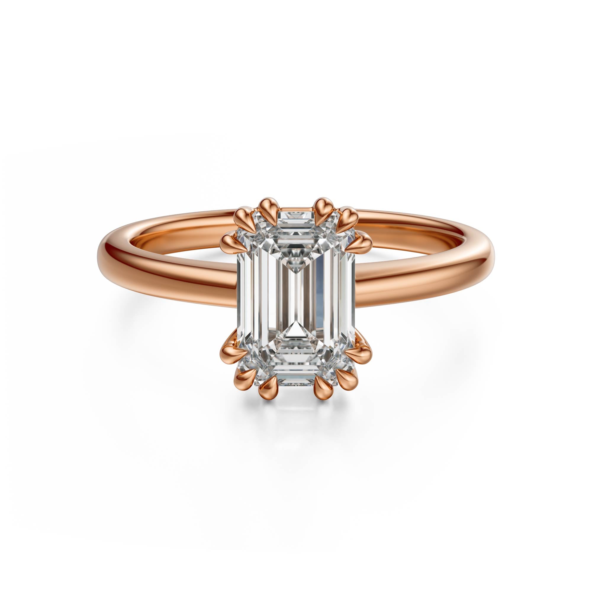 The Thalassa Ring | Emerald Cut - Lavender Creek Gems