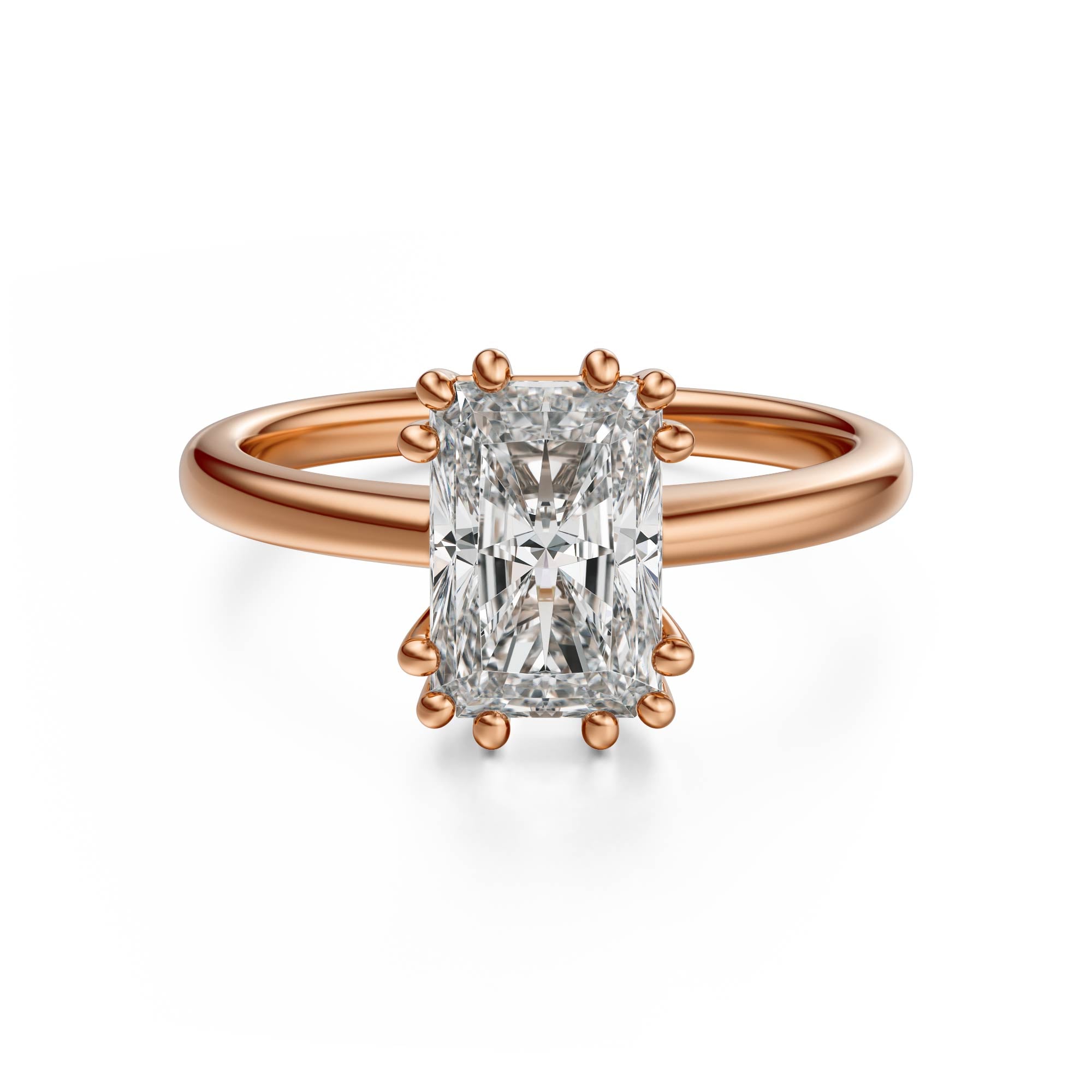 The Thalassa Ring | Radiant | Setting Only - Lavender Creek Gems