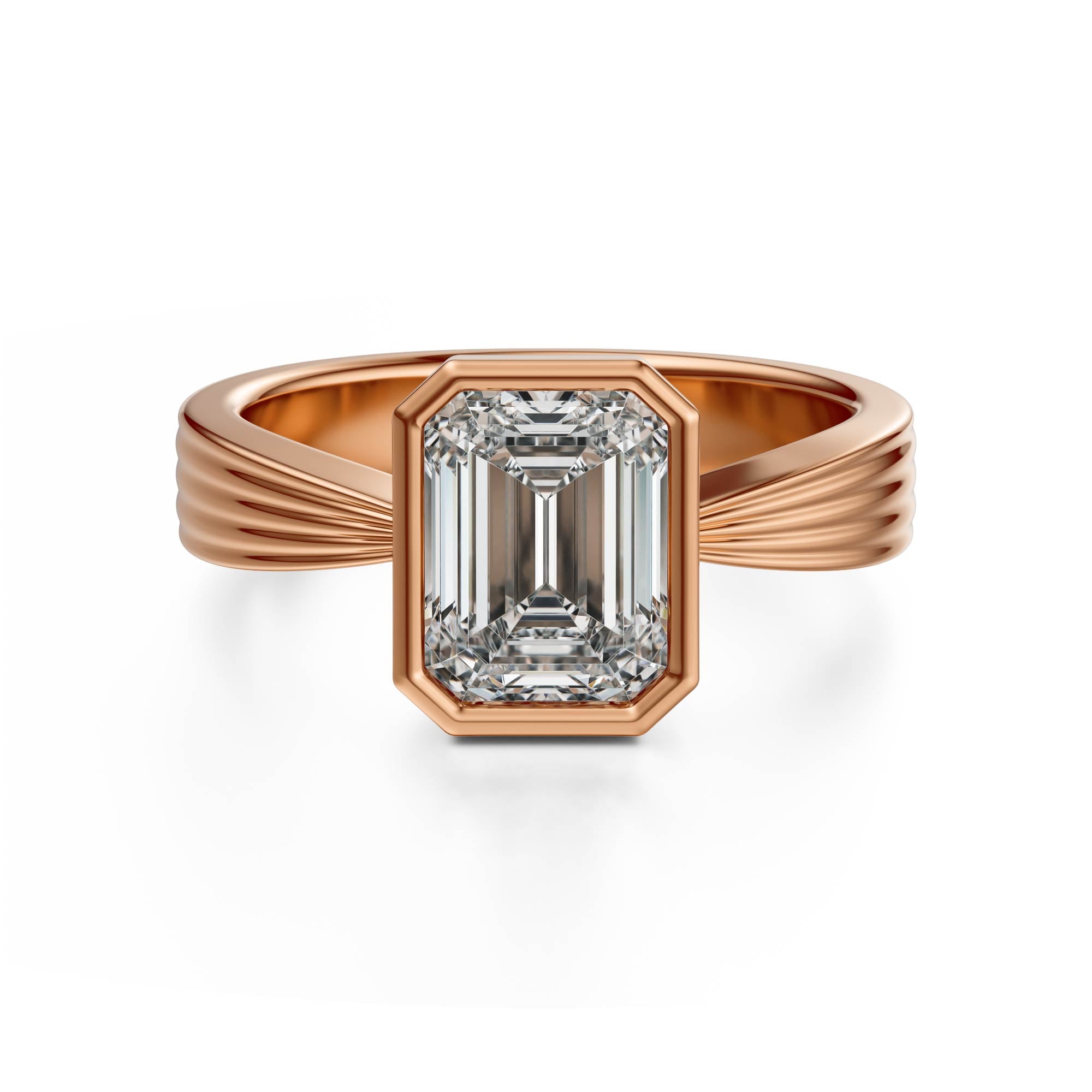 The Veil Ring | Emerald Cut - Lavender Creek Gems