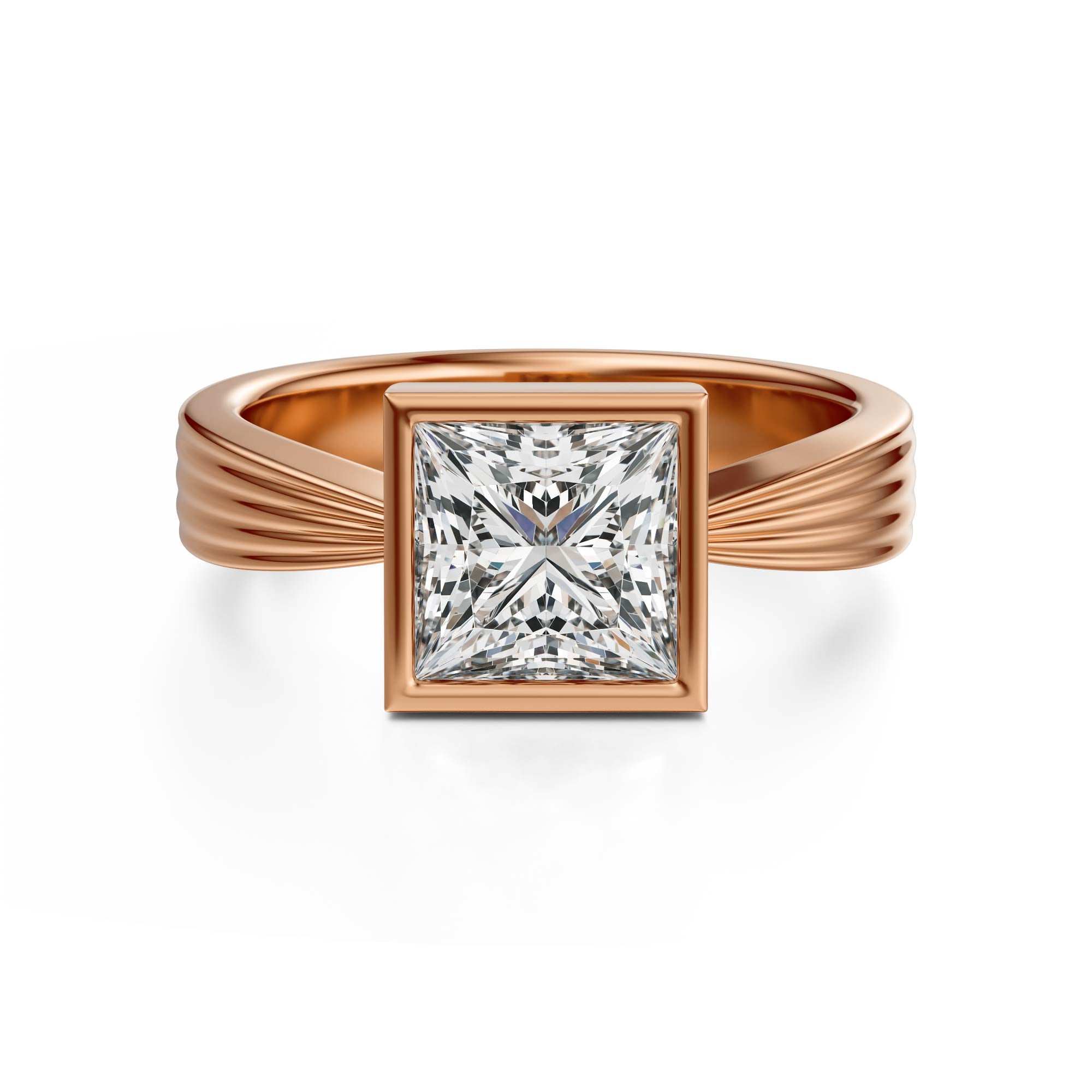 The Veil Ring | Princess | Setting Only - Lavender Creek Gems