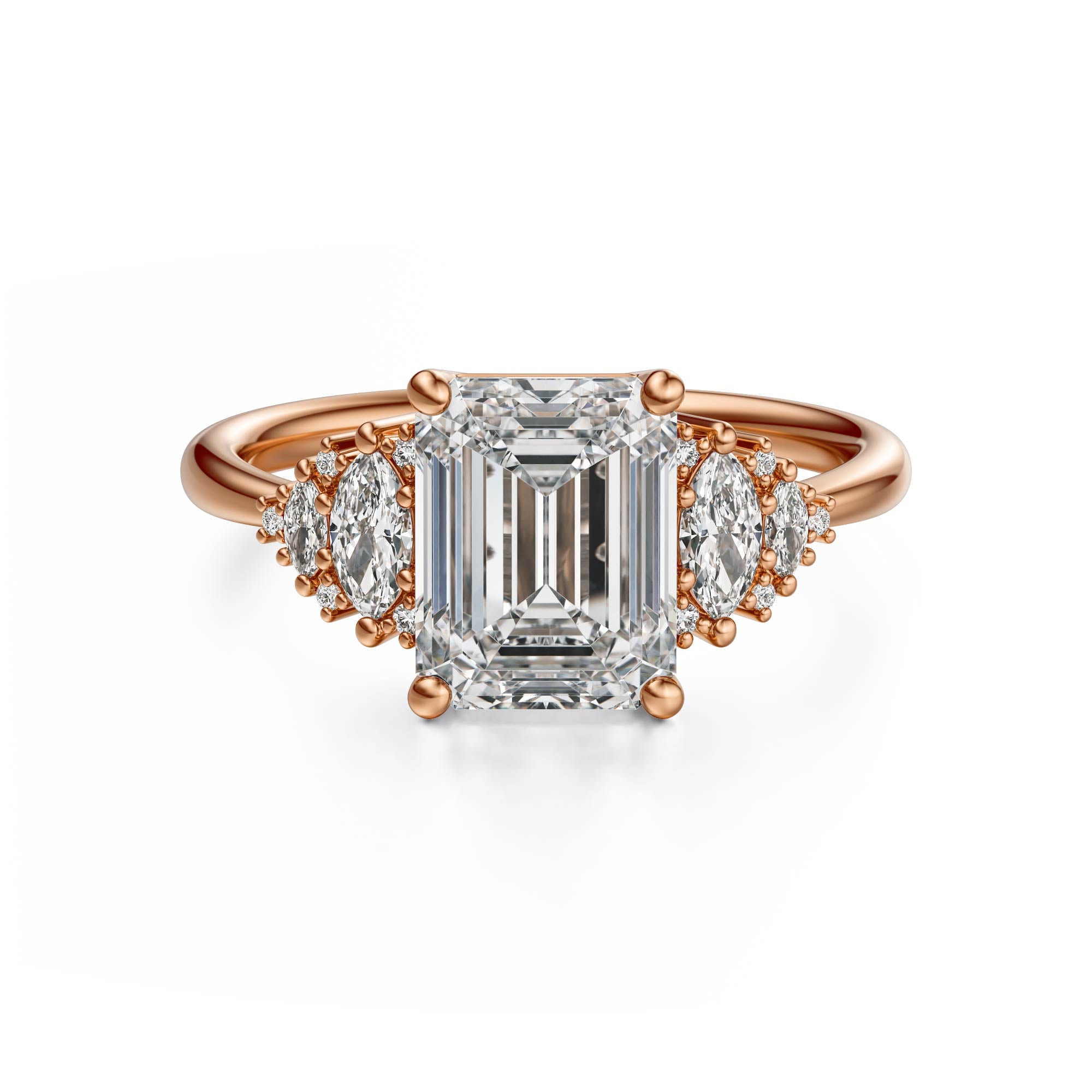 The Vivienne Ring | Emerald Cut